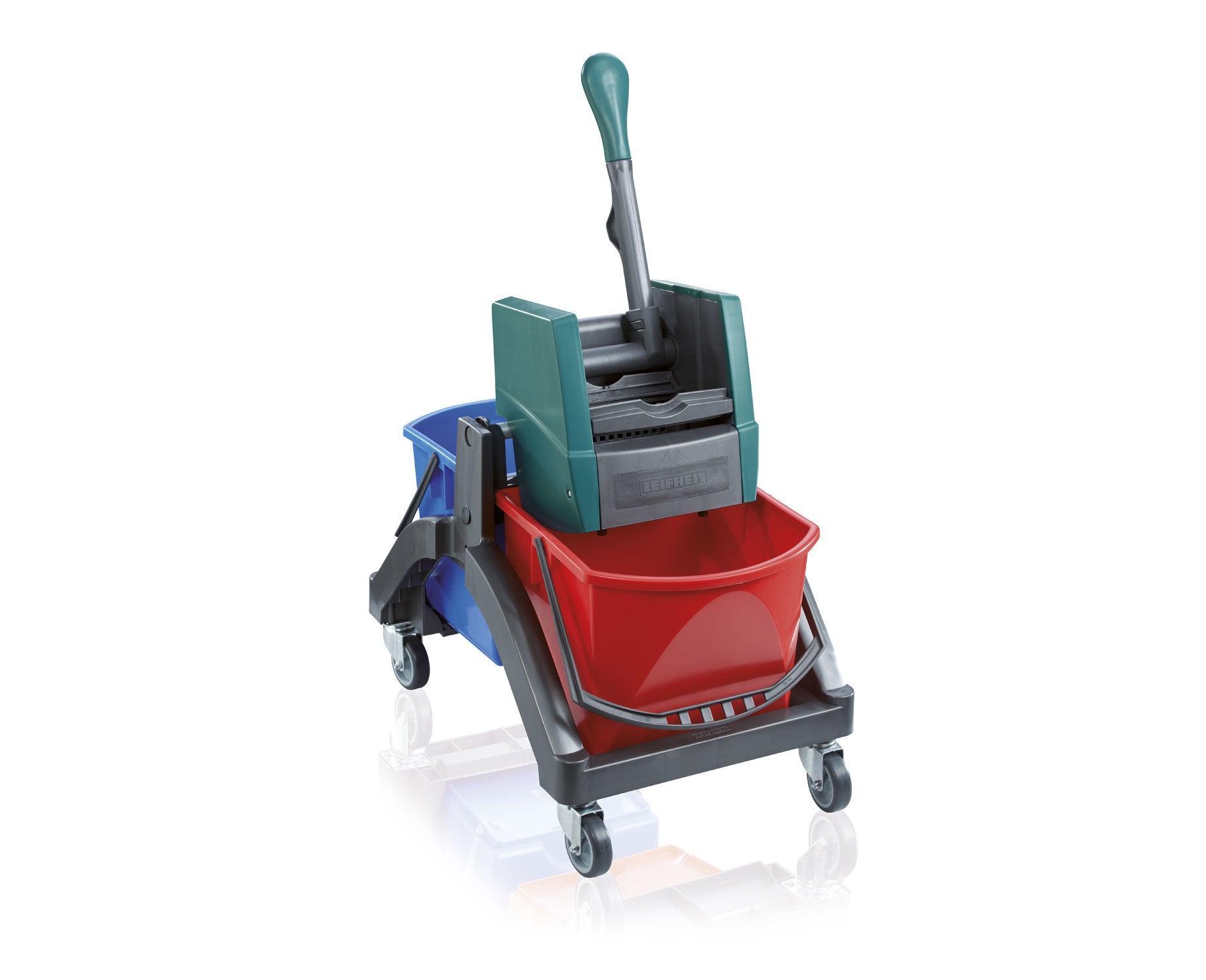 Leifheit Nasswischwagen Duo – 17000 ml, mehrfarbig