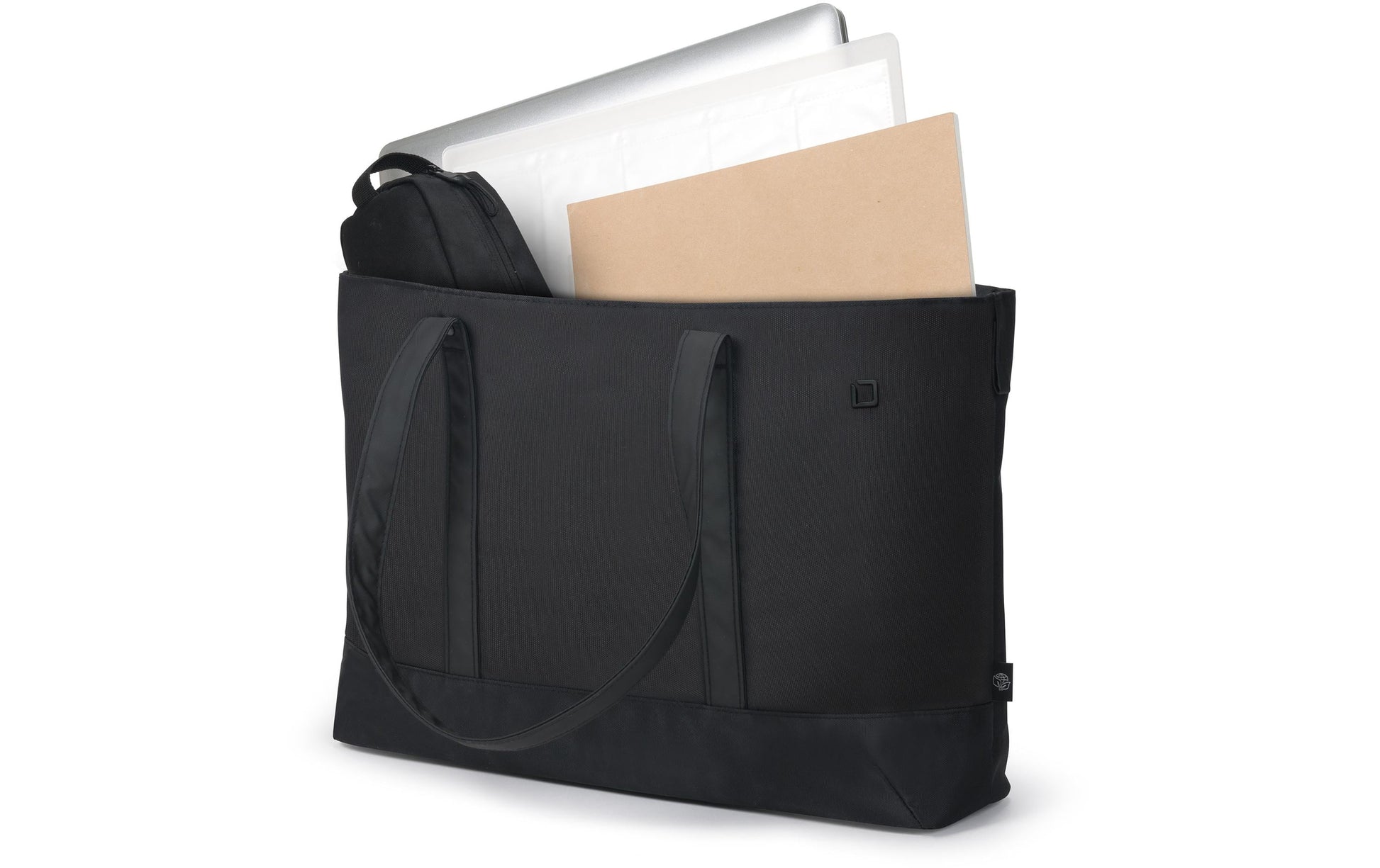 DICOTA Shopper Eco MOTION Notebook-Tasche bis 14,1" – Schulterriemen, Zusatzfächer – Schwarz