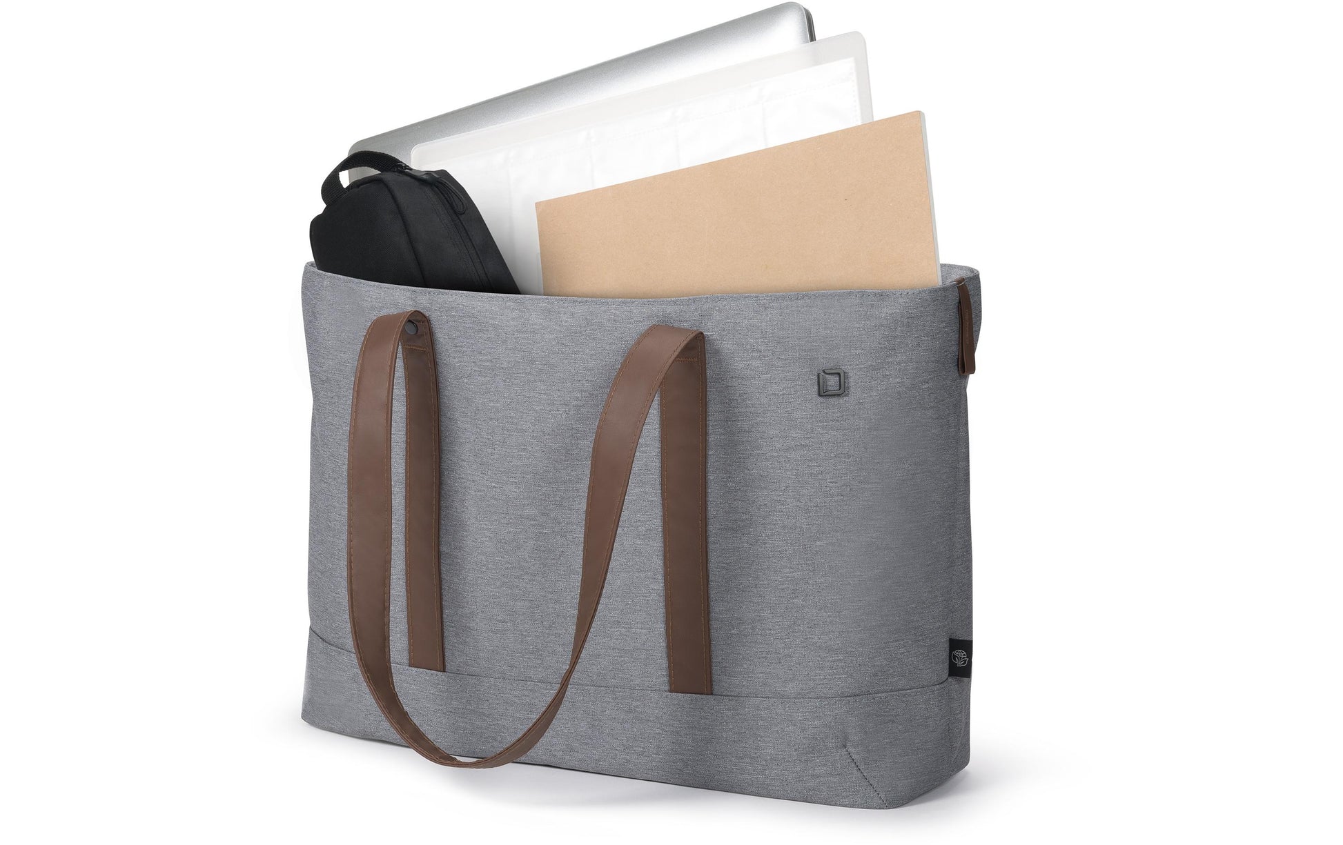 DICOTA Shopper Eco MOTION Notebook-Tasche bis 14,1" – wasserfest, 600D rPET – Grau