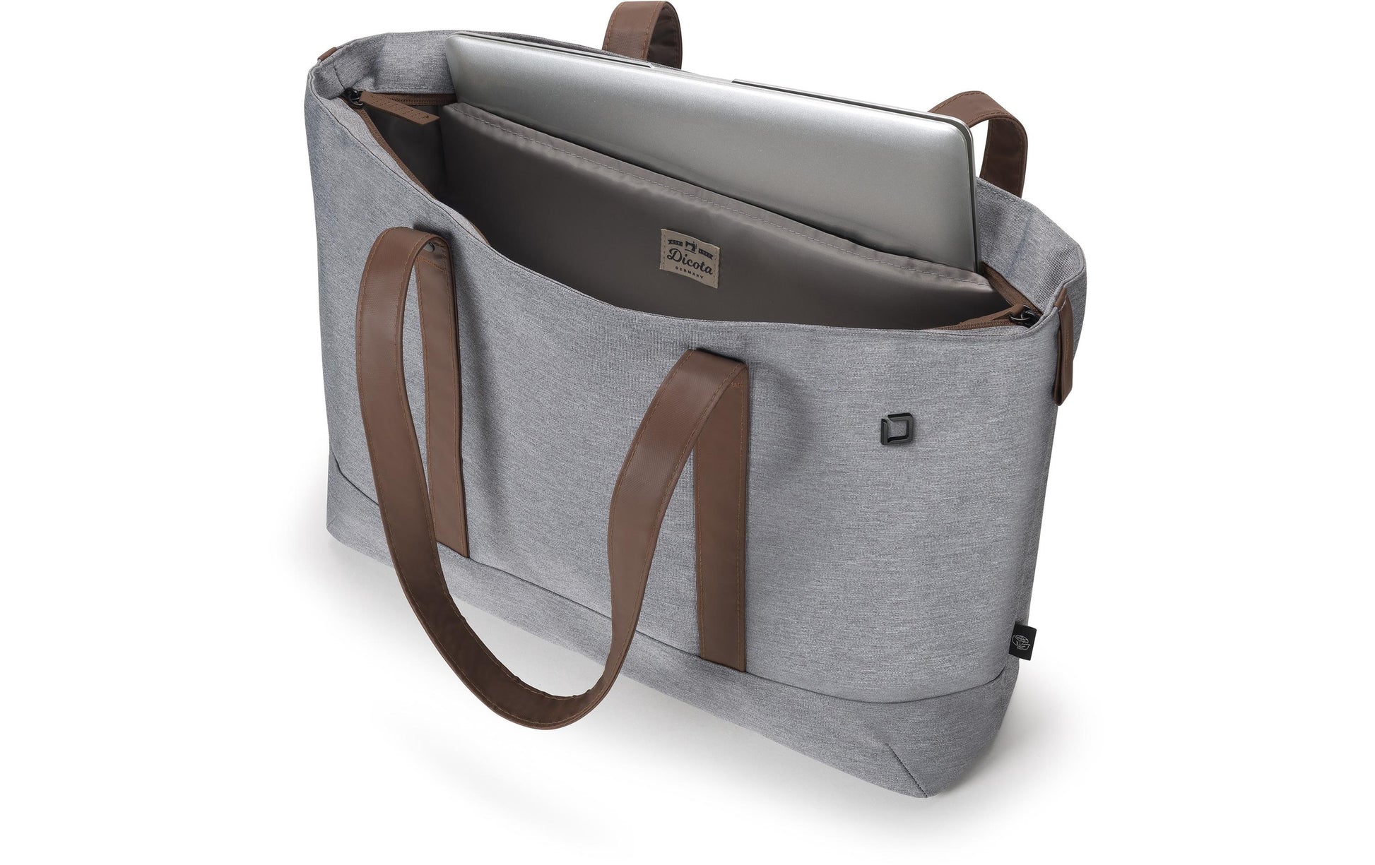 DICOTA Shopper Eco MOTION Notebook-Tasche bis 14,1" – wasserfest, 600D rPET – Grau