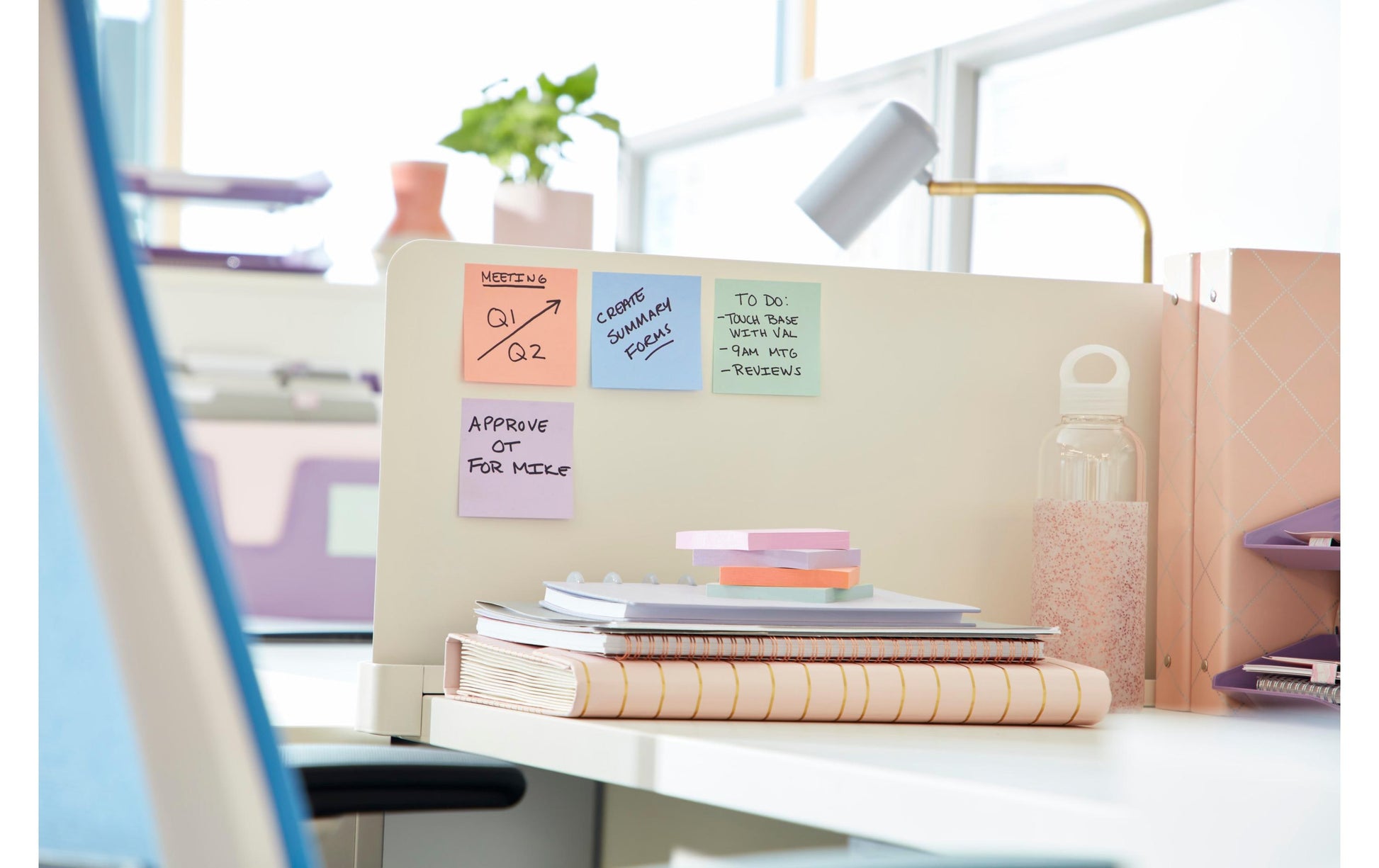 Post-it Super Sticky Haftnotizen – 47,6 × 47,6 mm – sortiert, 90 Blatt/Block, 12er-Pack