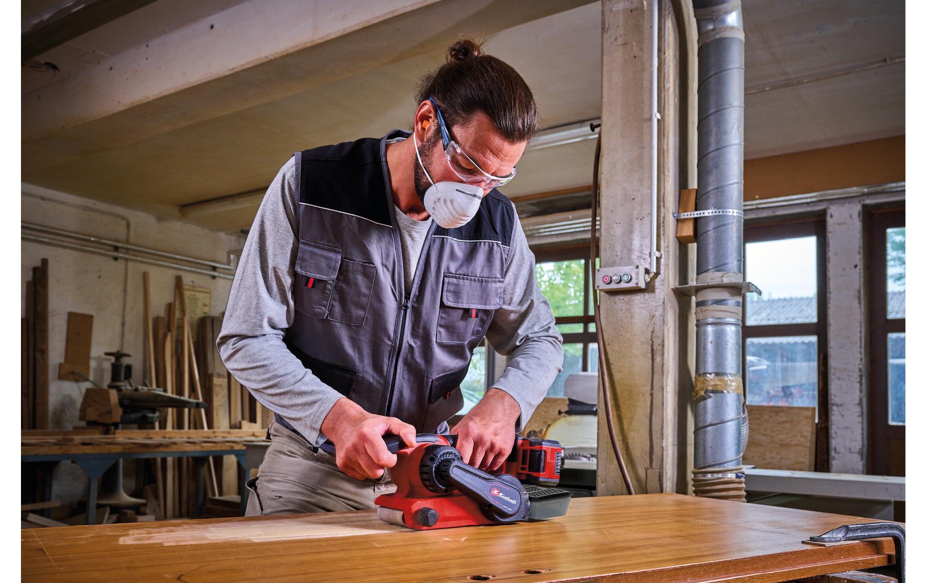 Einhell professional Einhell Bandschleifer TP-BS 18/457 Li BL – 18 V (Power X-Change) – Solo – Spannvorrichtung