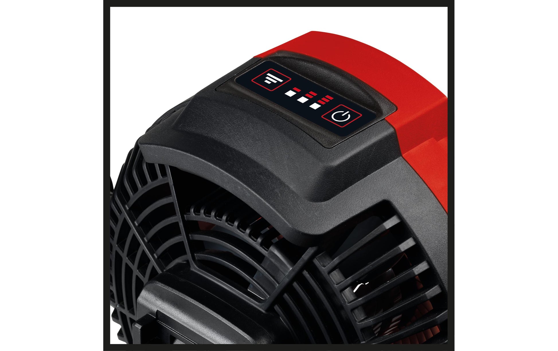Einhell Tischventilator GE-CF 18/2200 Li So – 18 cm, 3 Stufen, Rot