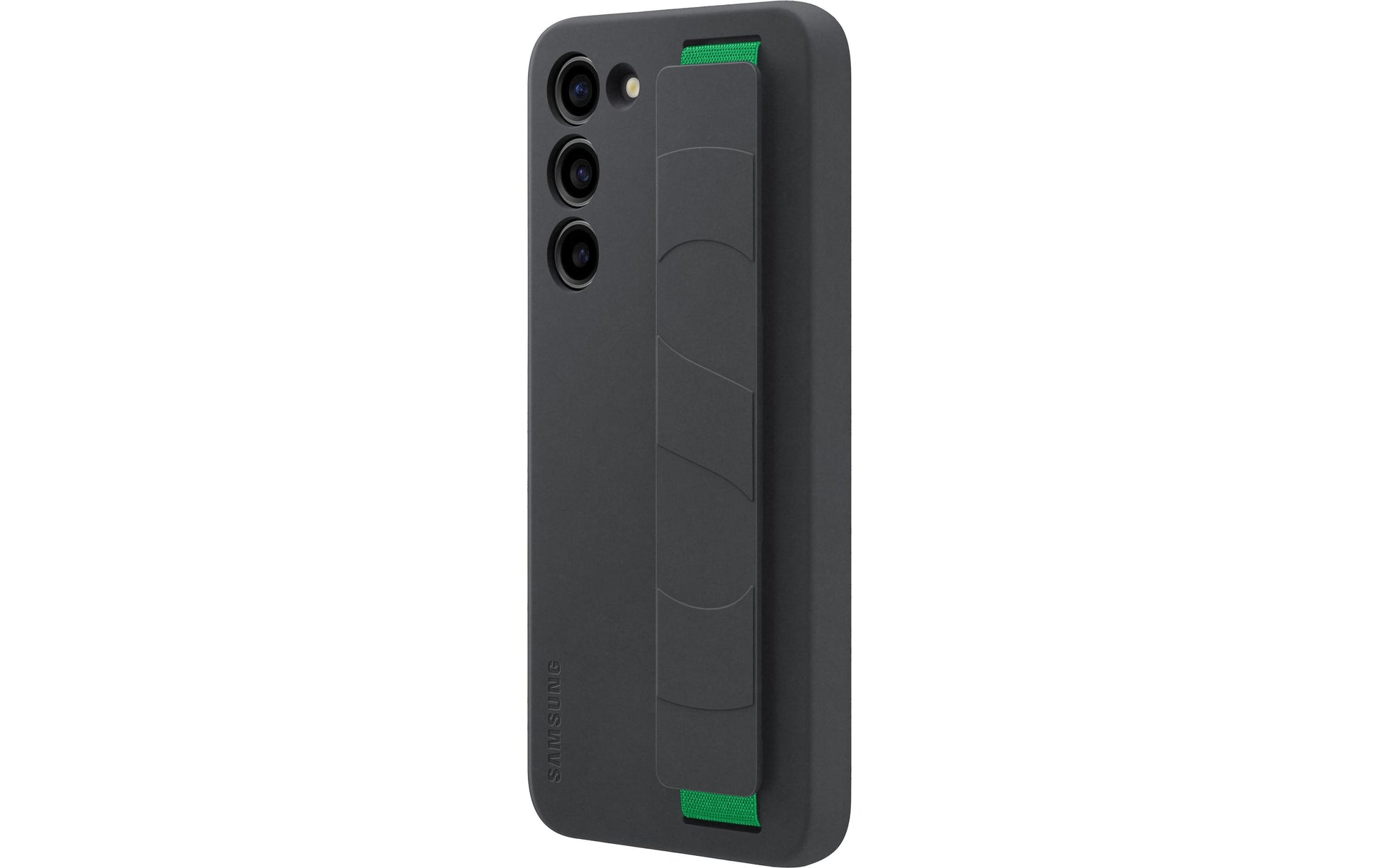 Samsung Backcover – für Samsung Galaxy S23+ – schwarz – Silikon, mit Kordel