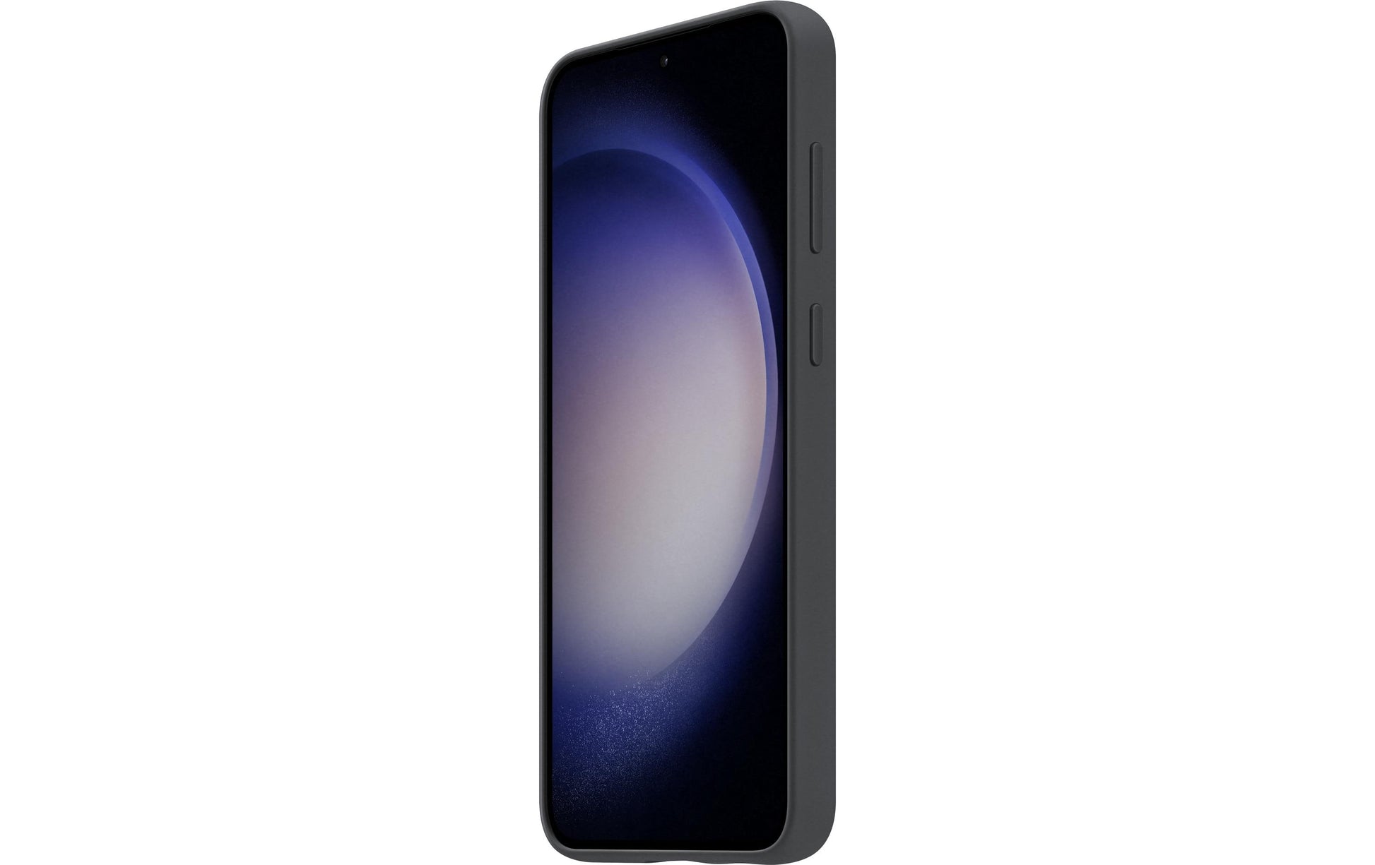 Samsung Backcover – für Samsung Galaxy S23+ – schwarz – Silikon, mit Kordel