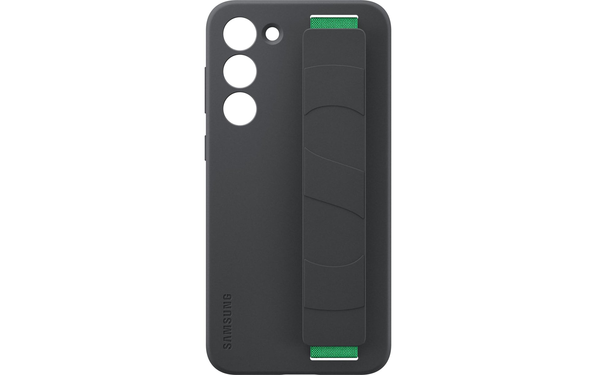 Samsung Backcover – für Samsung Galaxy S23+ – schwarz – Silikon, mit Kordel