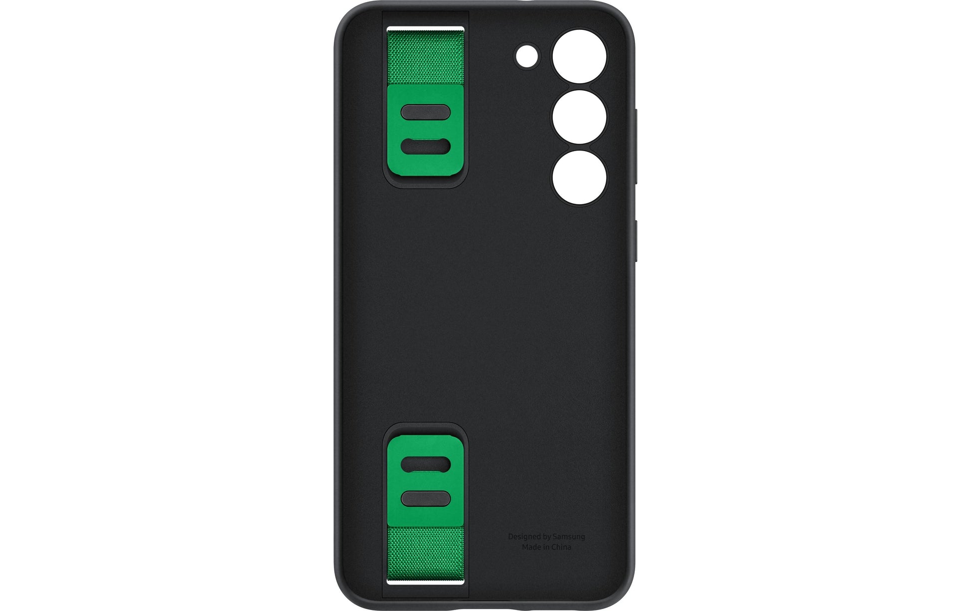 Samsung Backcover – für Samsung Galaxy S23+ – schwarz – Silikon, mit Kordel