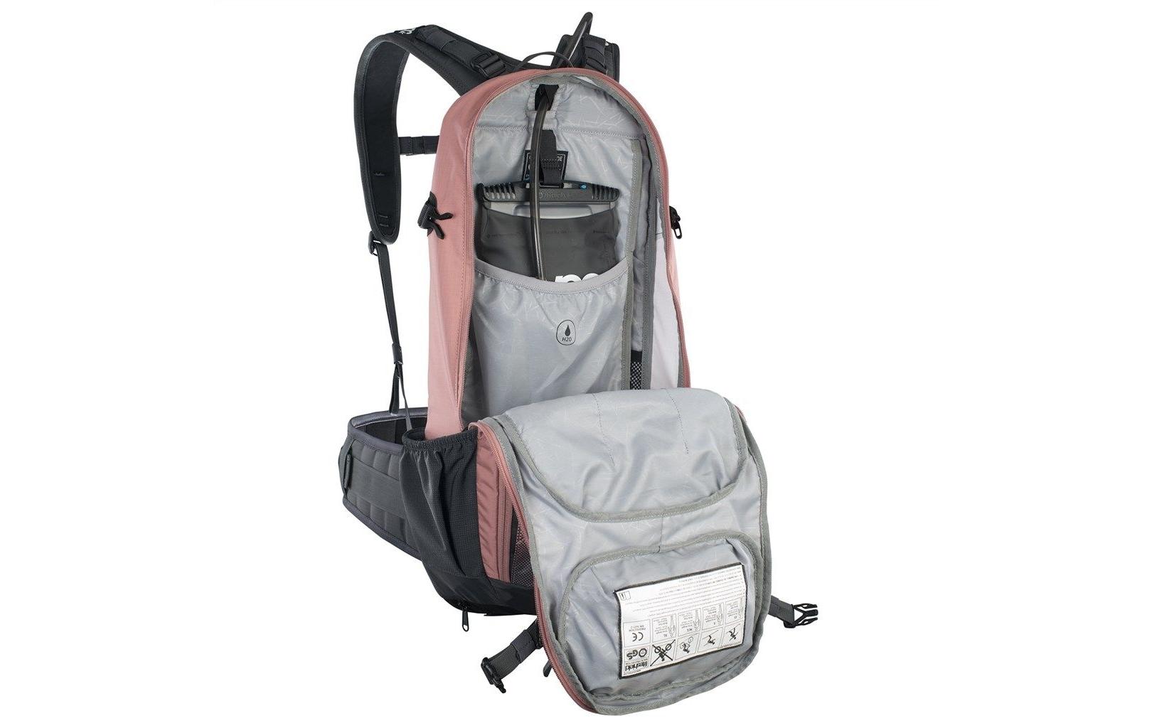 EVOC FR Enduro – Bike-Rucksack – 16 l, Trinksystem, Grau/Rosa