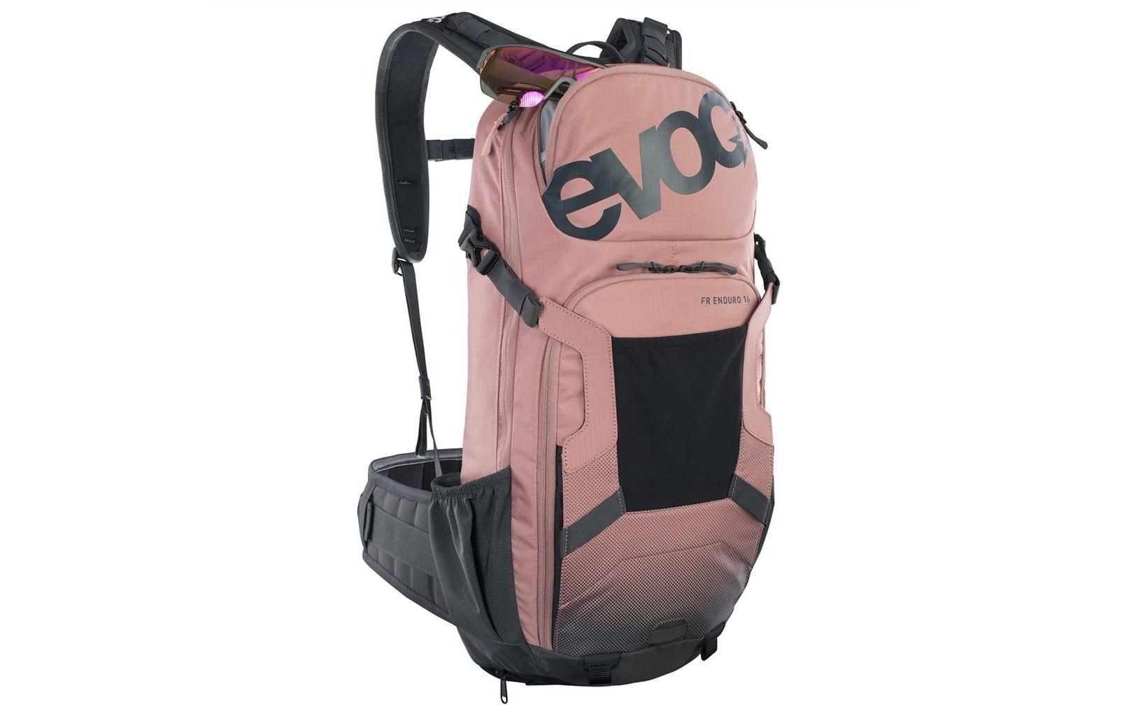 EVOC FR Enduro – Bike-Rucksack – 16 l, Trinksystem, Grau/Rosa