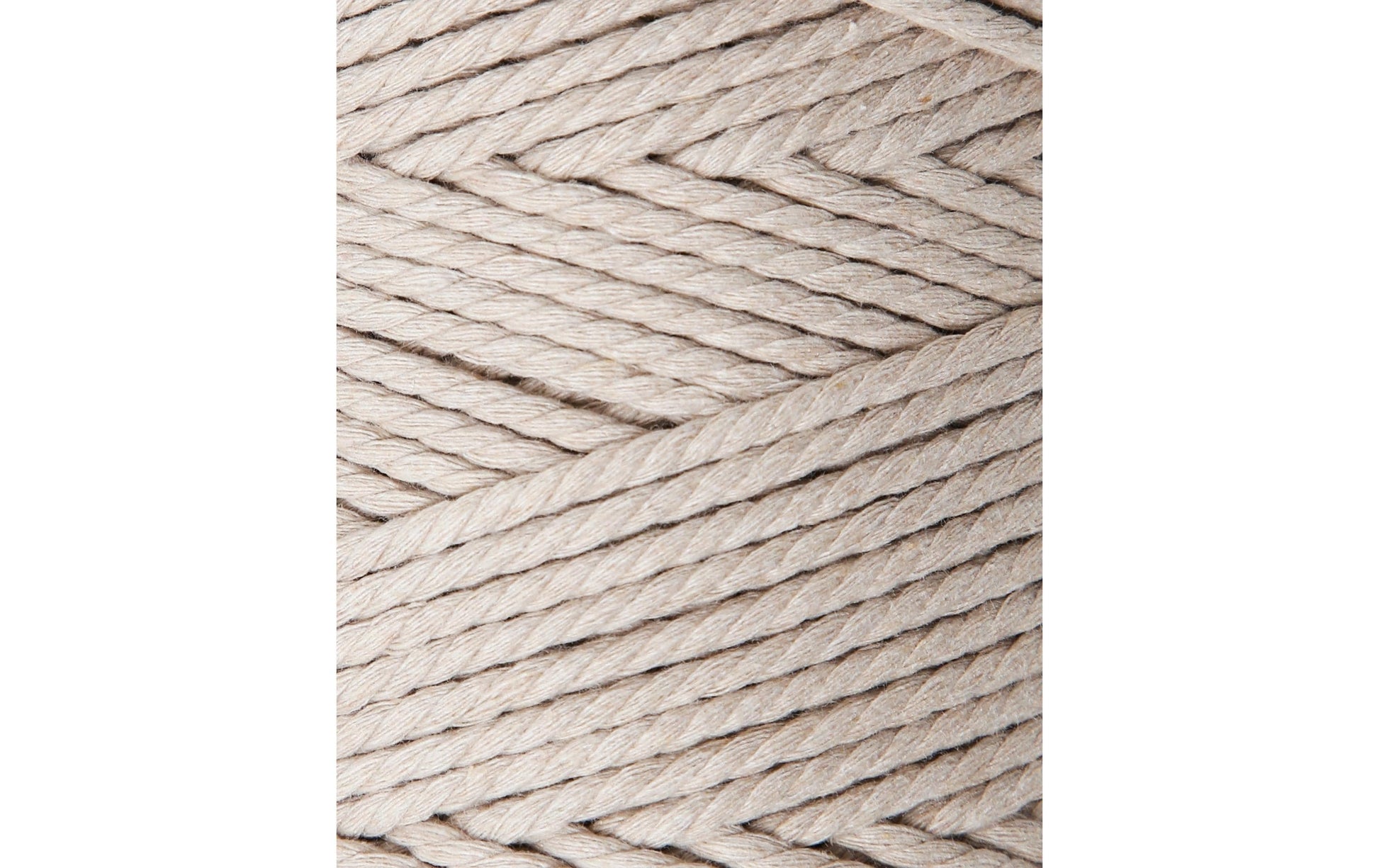 lalana Makramee-Kordel Beige – Ø 2 mm, 500 g, 160 m, 80% Baumwolle/20% andere Fasern