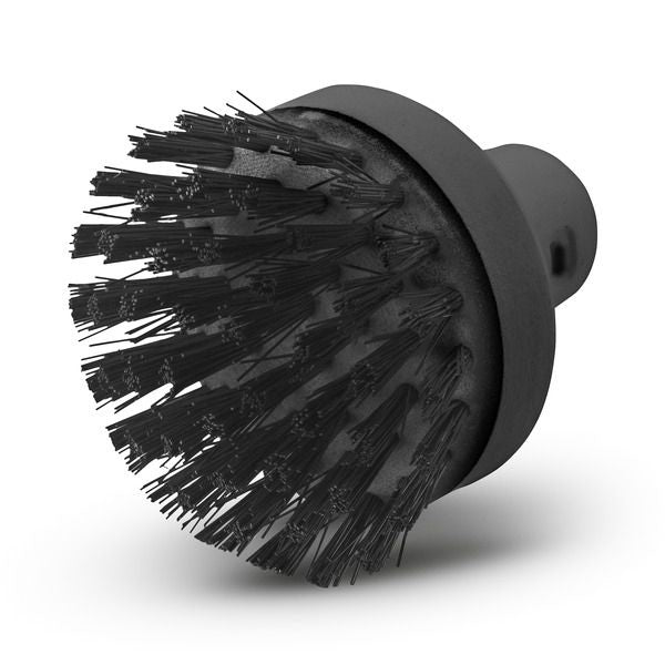 Kärcher Bürstenaufsatz Rundbürste gross – Ø 5 cm, schwarz, 1 Stück, für SC 1 Premium, SC 1.020 & weitere
