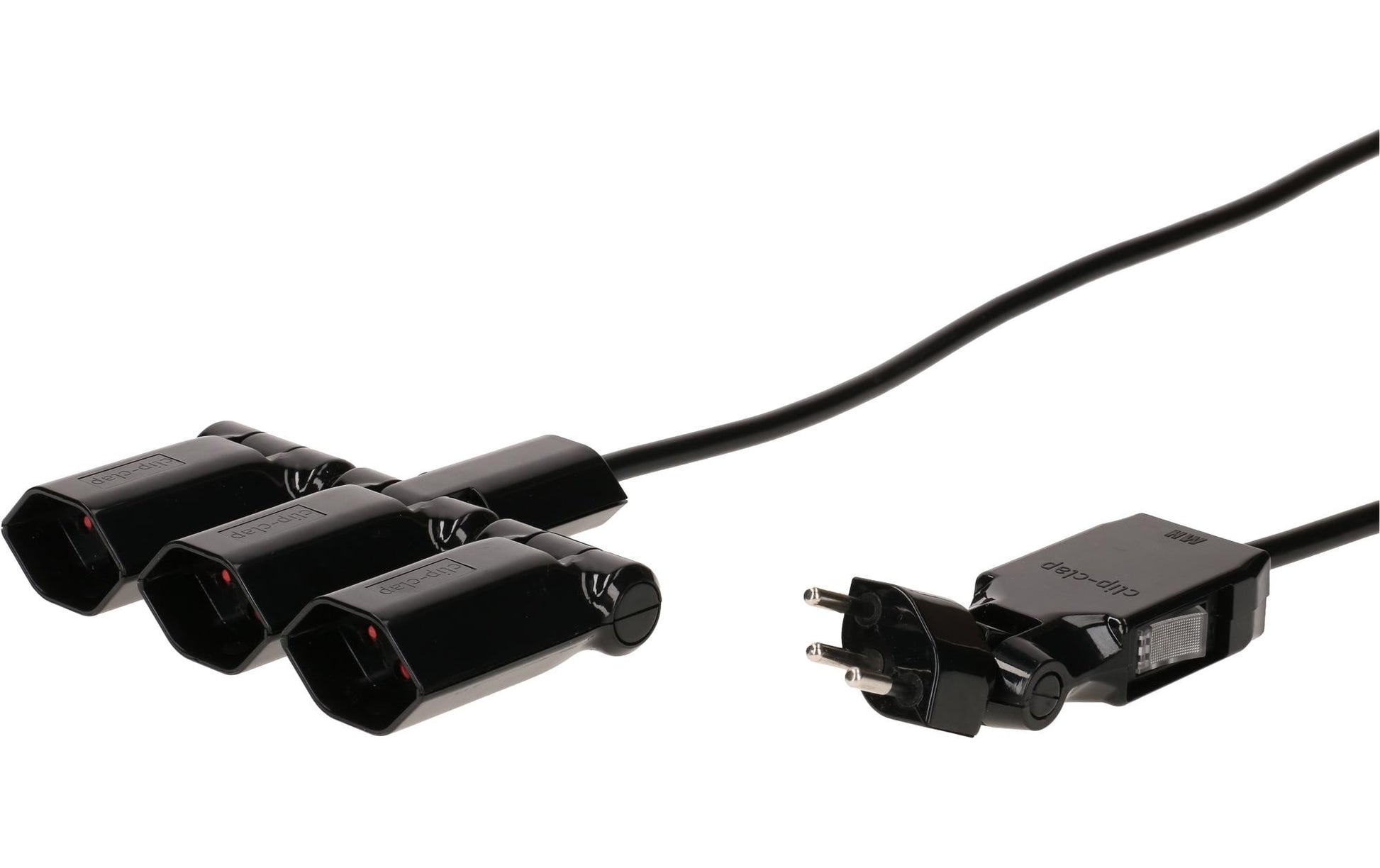Max Hauri AG Max Hauri Steckdosenleiste – 3×T13, 2 m Kabel, Schalter, drehbar 130°, IP20