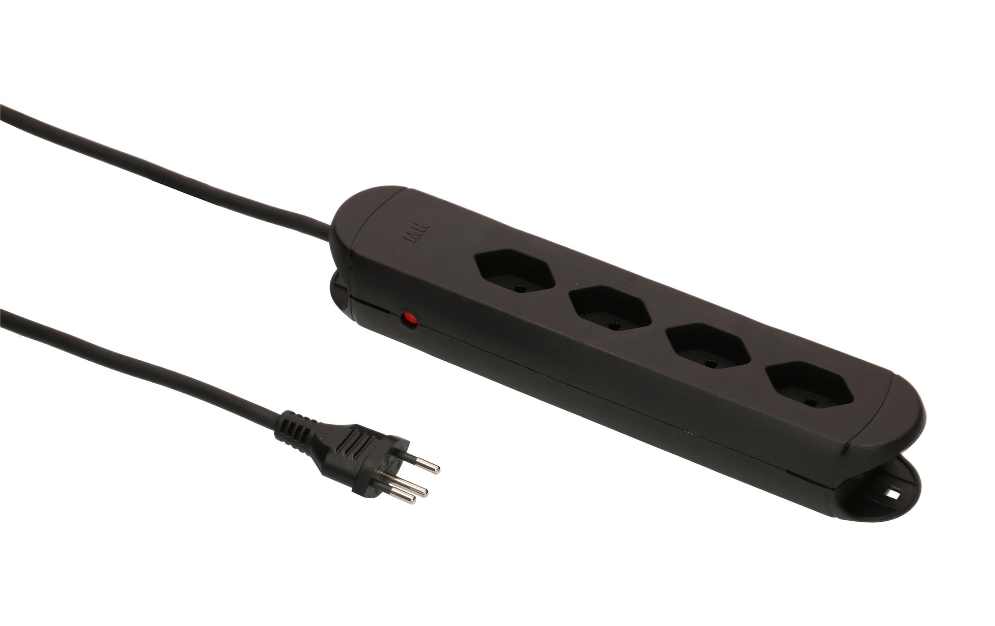 Max Hauri AG Max Hauri Construct Line Steckdosenleiste – 4× T13, 3 m, ohne Schalter, schwarz