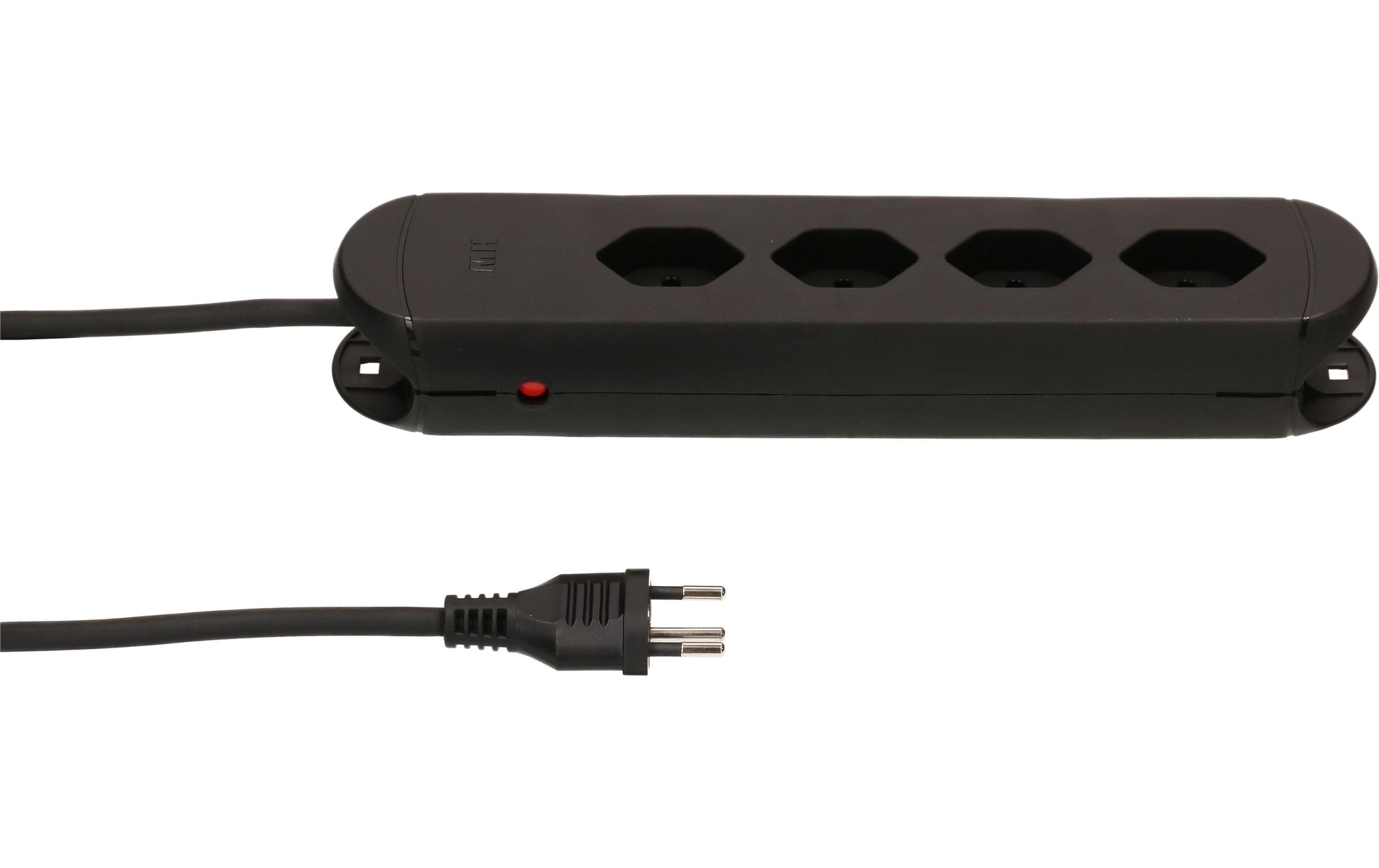 Max Hauri AG Max Hauri Construct Line Steckdosenleiste – 4× T13, 3 m, ohne Schalter, schwarz