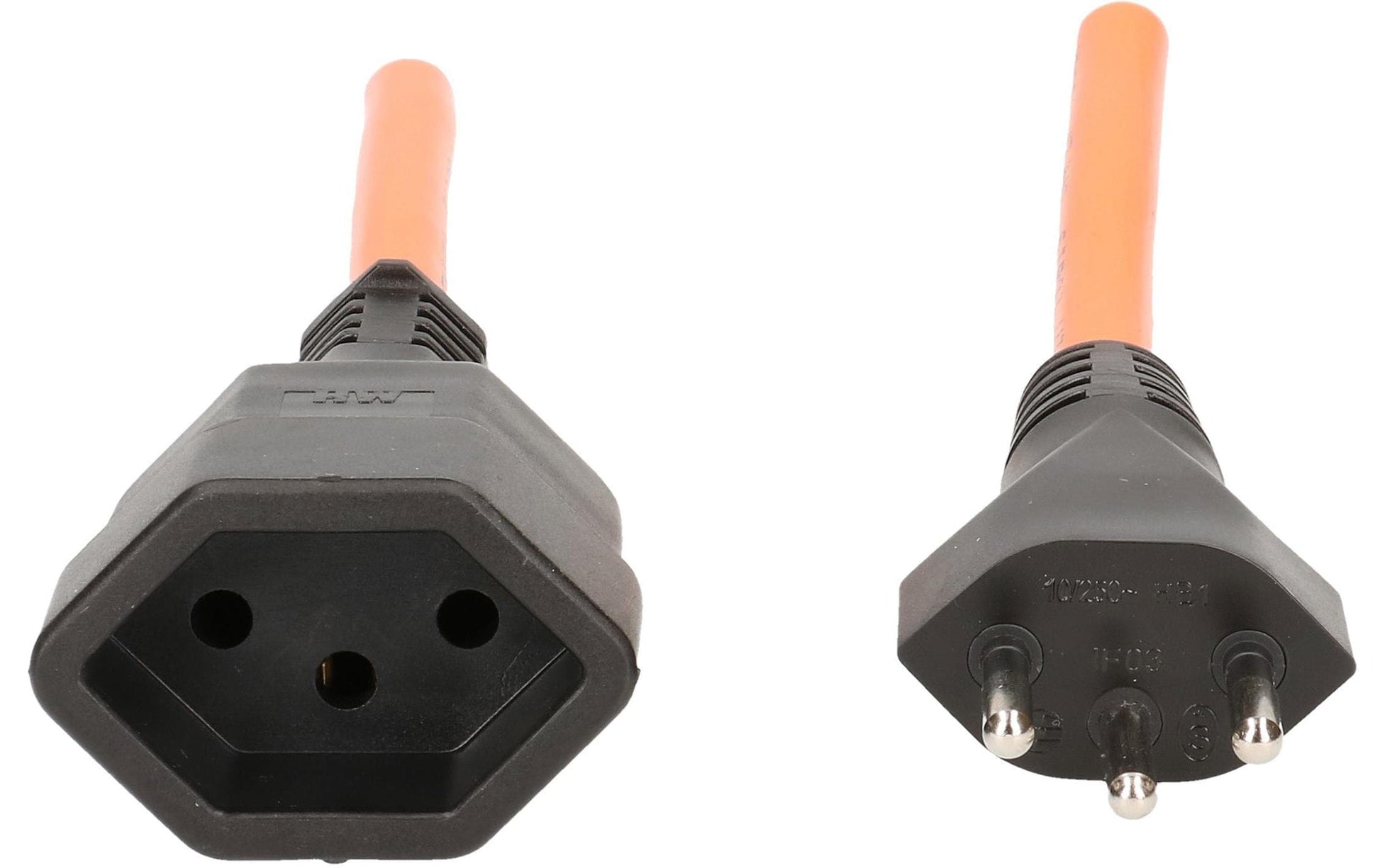 Max Hauri AG Max Hauri Verlängerungskabel – T13–T13, 5 m, 3×1 mm², orange