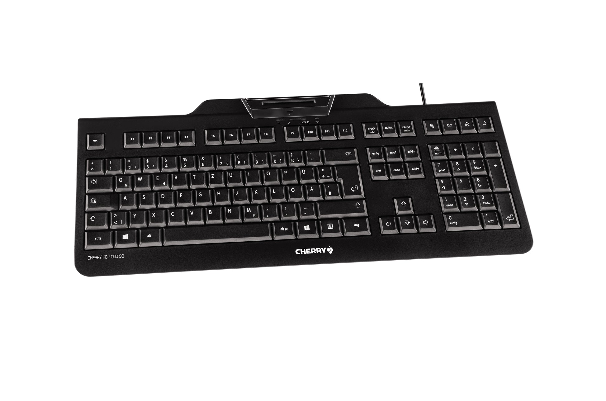 CHERRY KC 1000 SC – Tastatur, kabelgebunden (USB), UK-Layout (EN) – für Windows, macOS & Linux