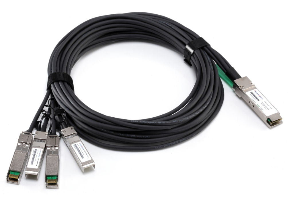 HPE QSFP+ 4× SFP+ DAC-Kabel – 4× 10G, aktiv, 15 m