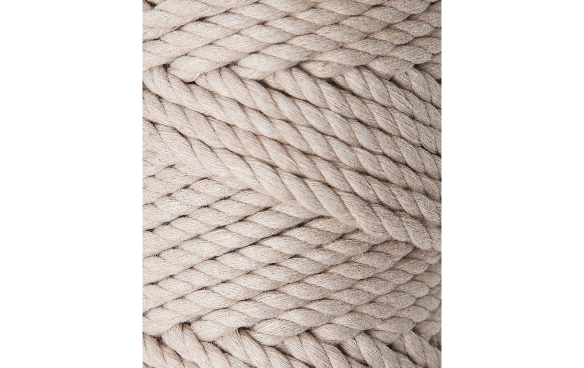 lalana Makramee-Kordel Beige – Ø 5 mm, 330 g, 30 m, 80% Baumwolle/20% andere Fasern