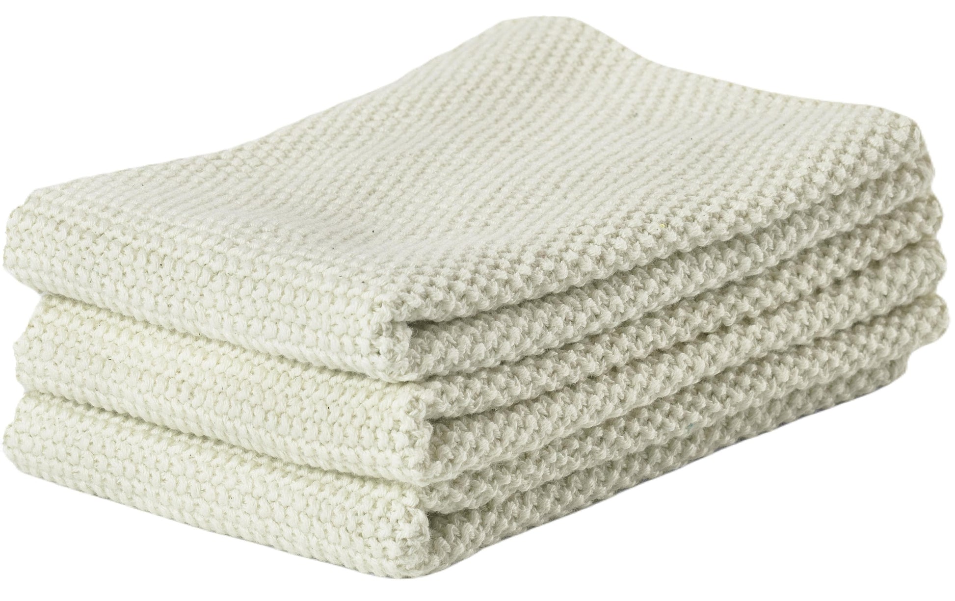 Zone Denmark Abwaschlappen – weiss-gelb – 27 × 27 cm – Baumwolle – 3er-Set