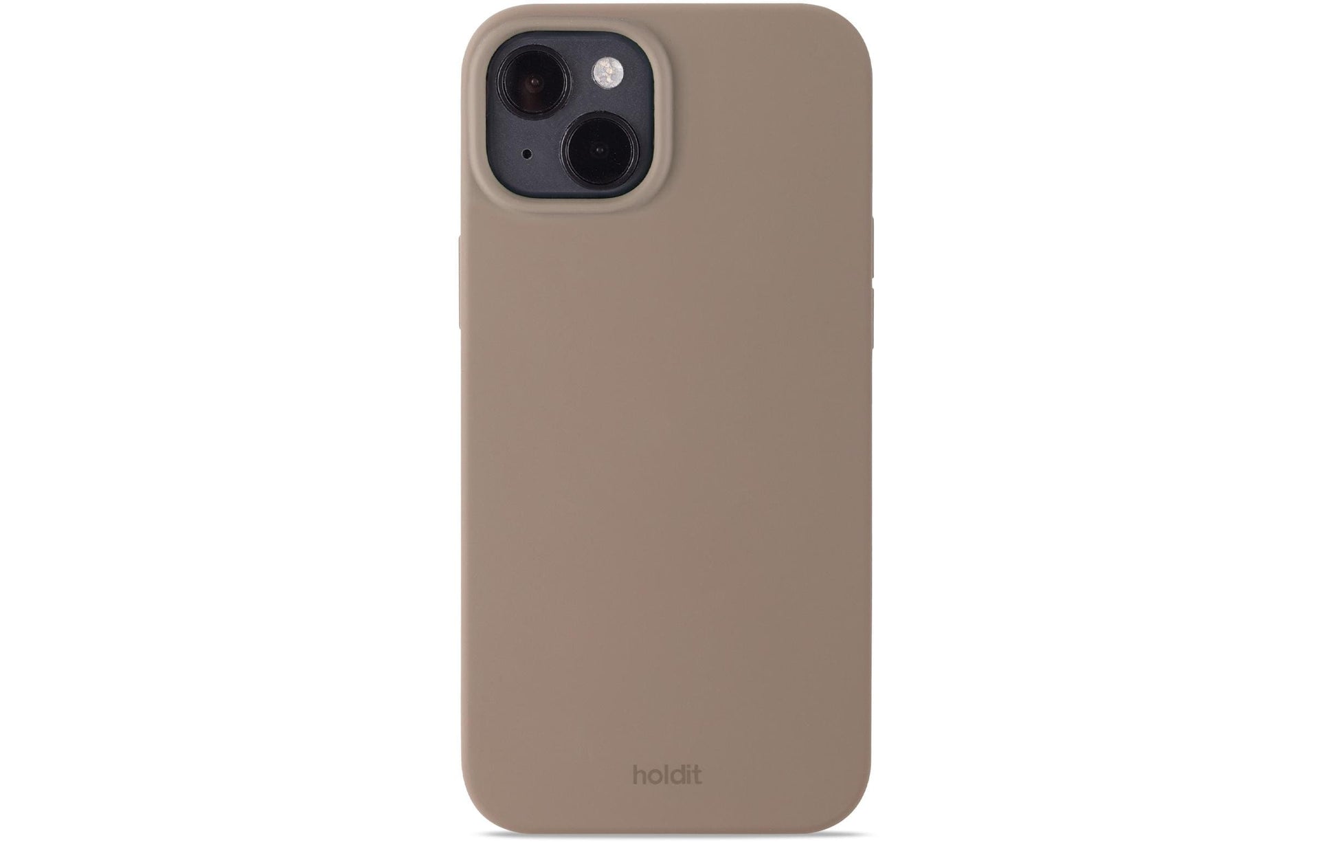 HoldIt Backcover – für Apple iPhone 15 Plus – hellbraun – Silikon
