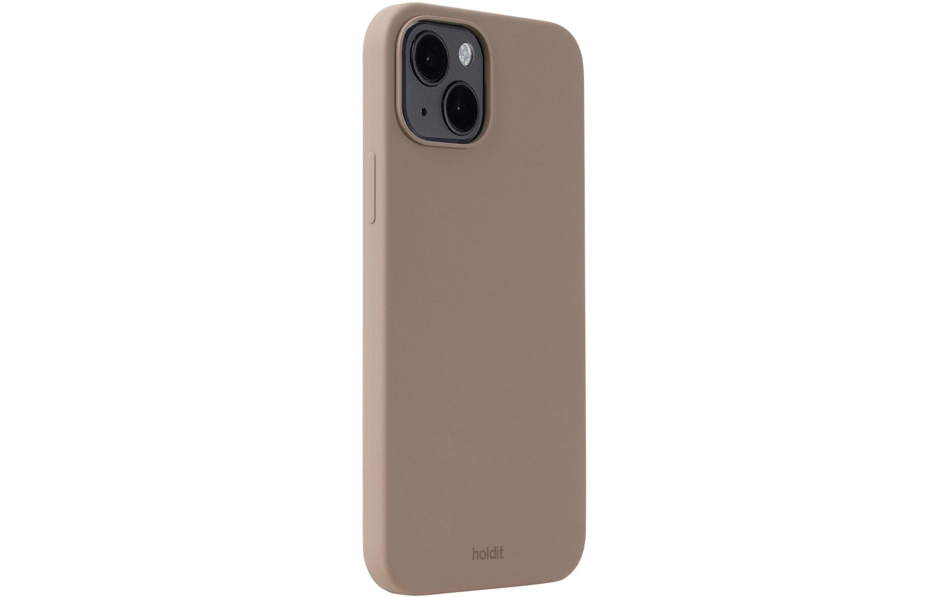 HoldIt Backcover – für Apple iPhone 15 Plus – hellbraun – Silikon