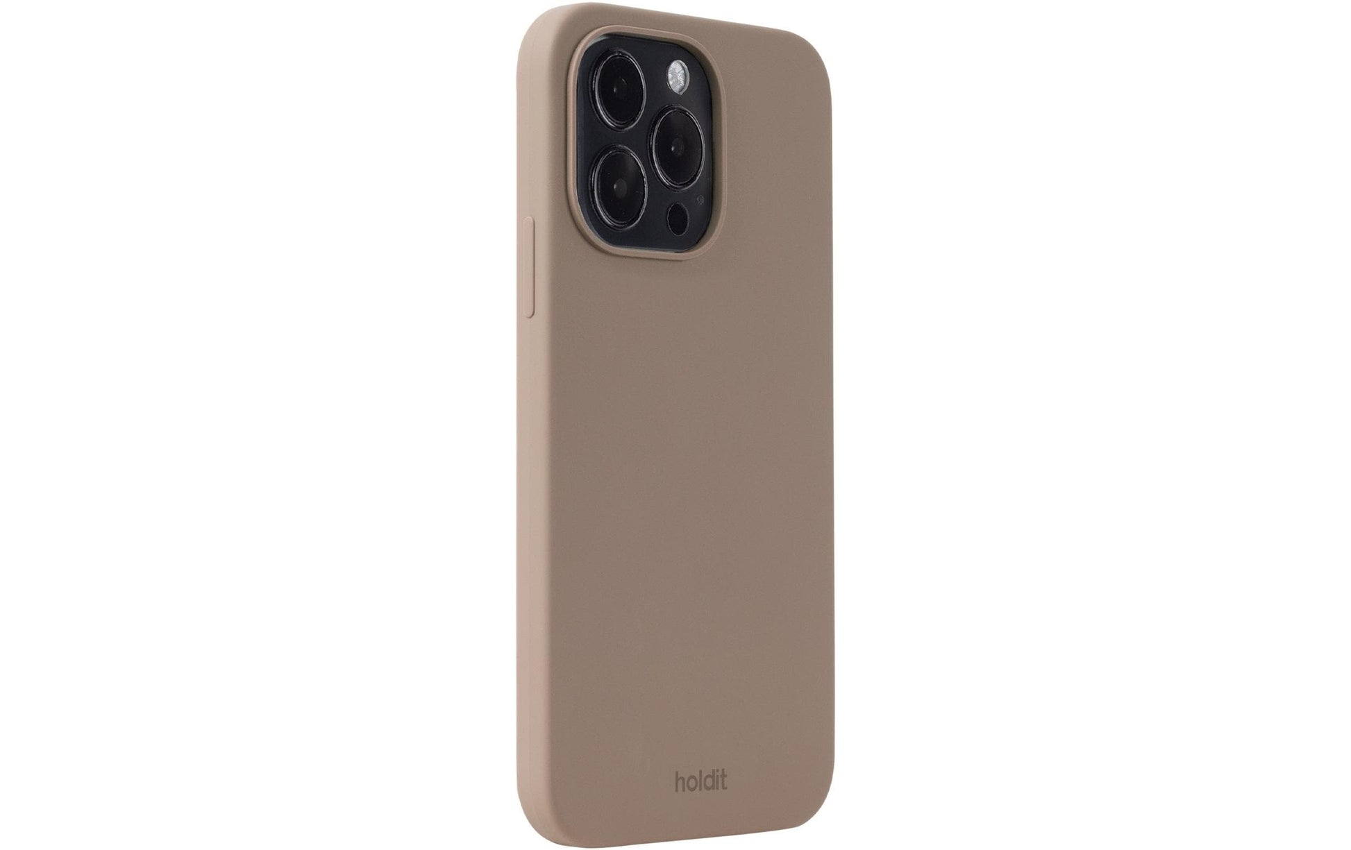 HoldIt Backcover – für Apple iPhone 14 Pro Max, Silikon, Mocha Brown