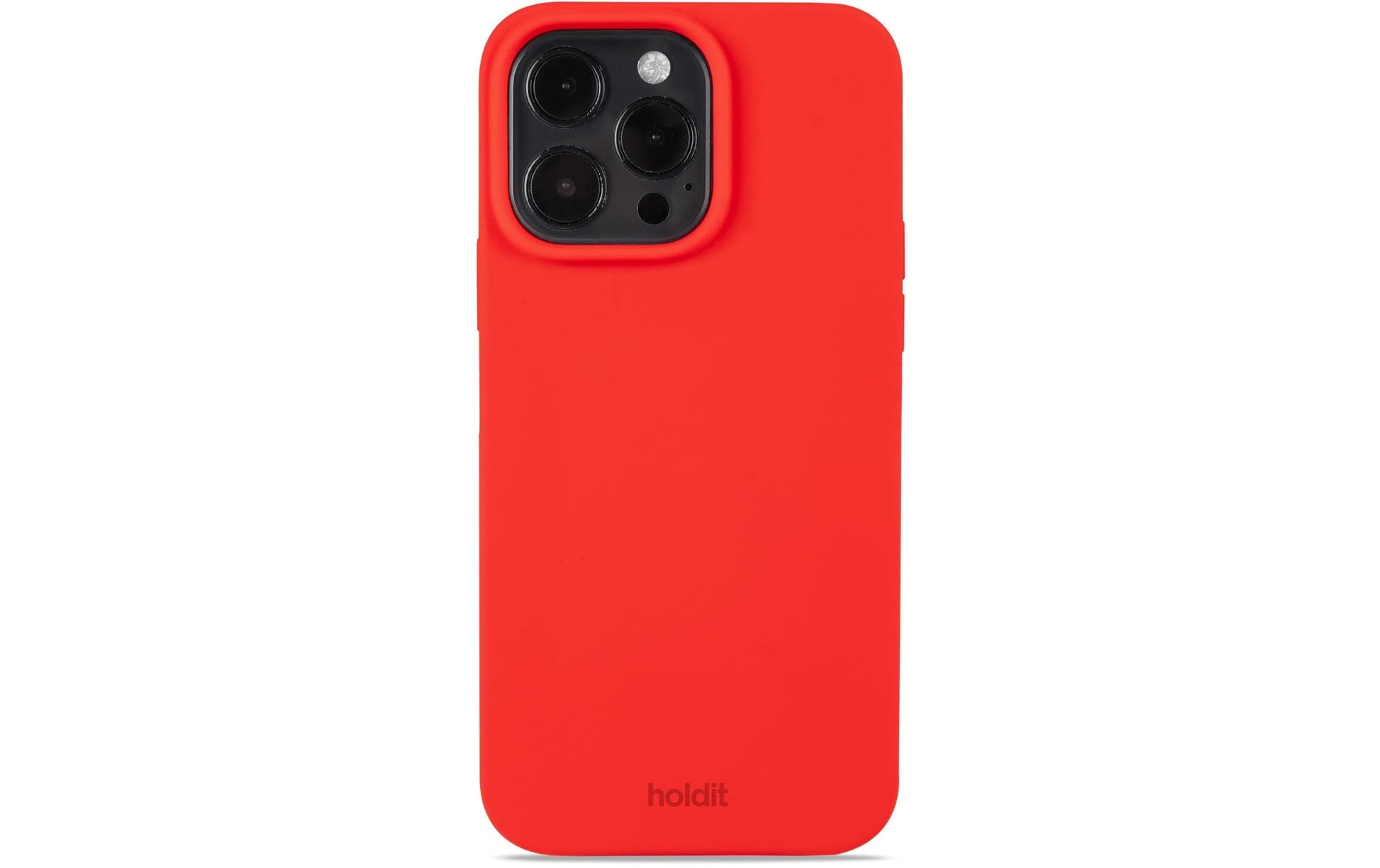 Holdit Backcover – für Apple iPhone 14 Pro Max, Silikon, Chili Red, stossdämpfend
