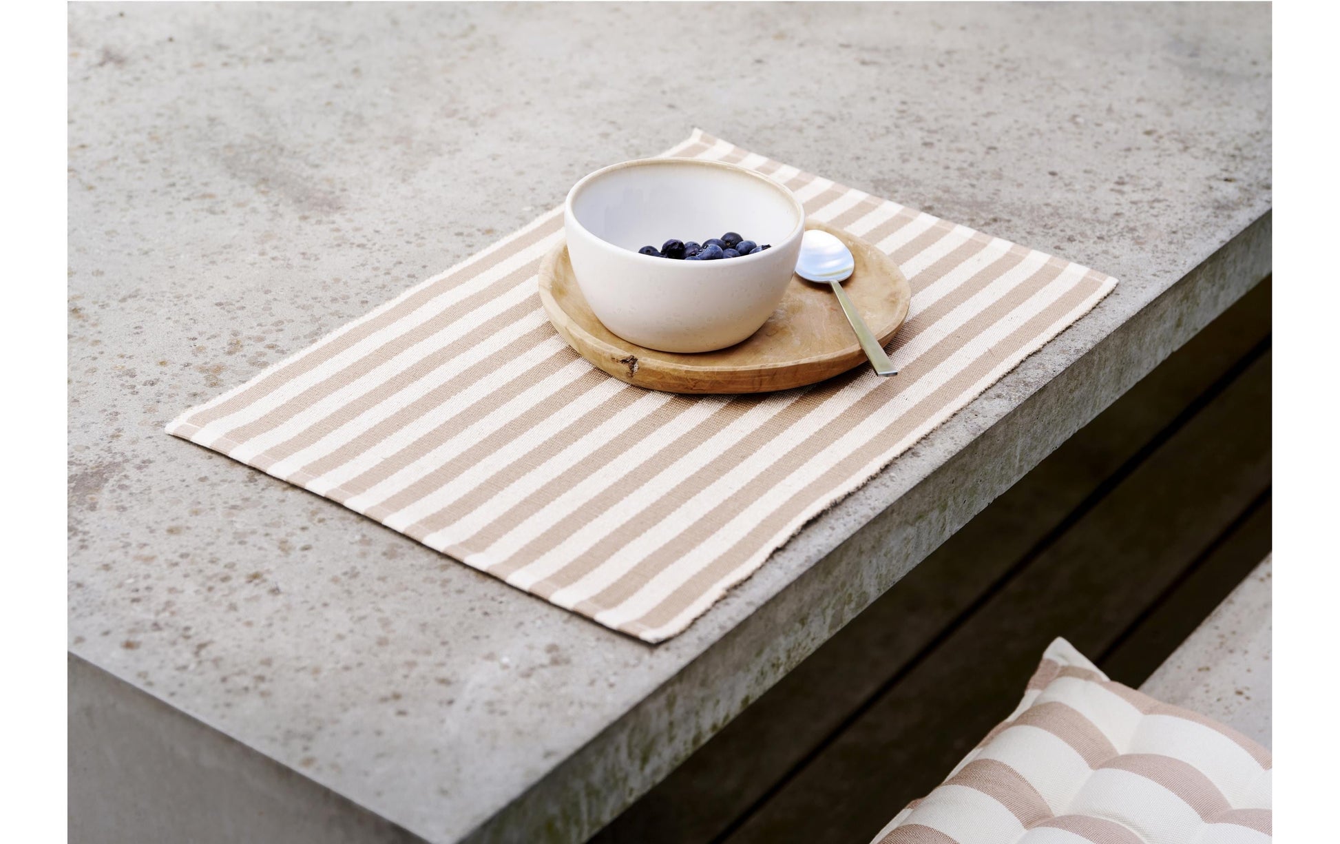 Södahl Tischset – Baumwolle/Jute, Beige, 48 × 33 cm – 2er-Set