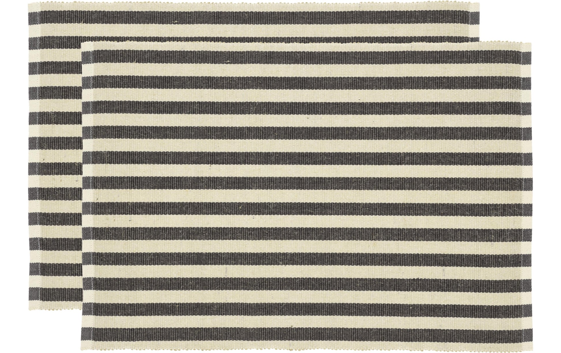 Södahl Tischset – Baumwolle/Jute, Schwarz, 48 × 33 cm – 2er-Set