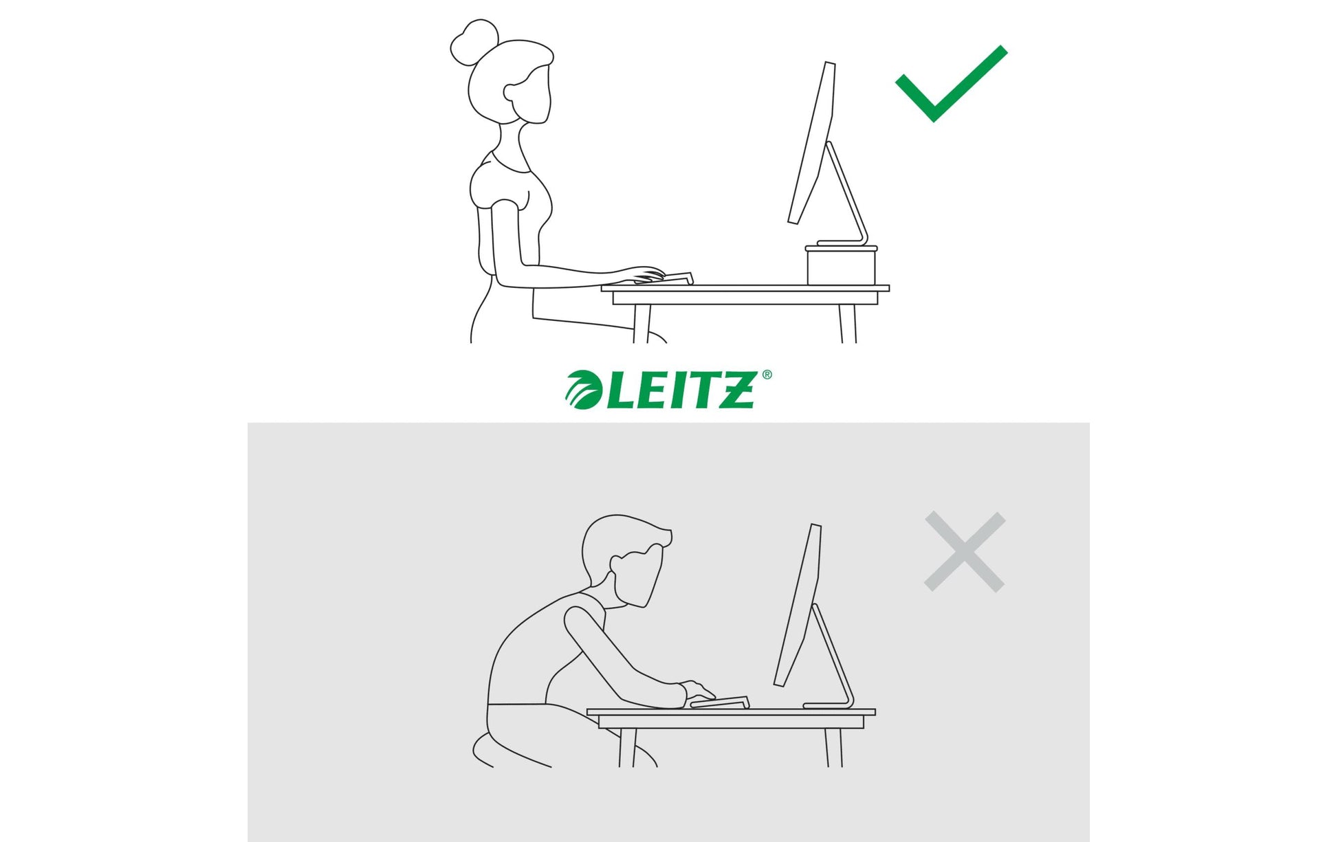 Leitz 64340001 – Monitor-Tischständer – freistehend – 1 Monitor – bis 24" – bis 20 kg/Monitor – Weiss