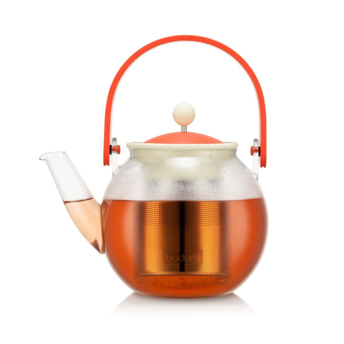 Bodum Teekanne Assam – 1 l, 20,2 × 22,0 × 14,6 cm, Borosilikatglas/Bambus, mit Edelstahlfilter