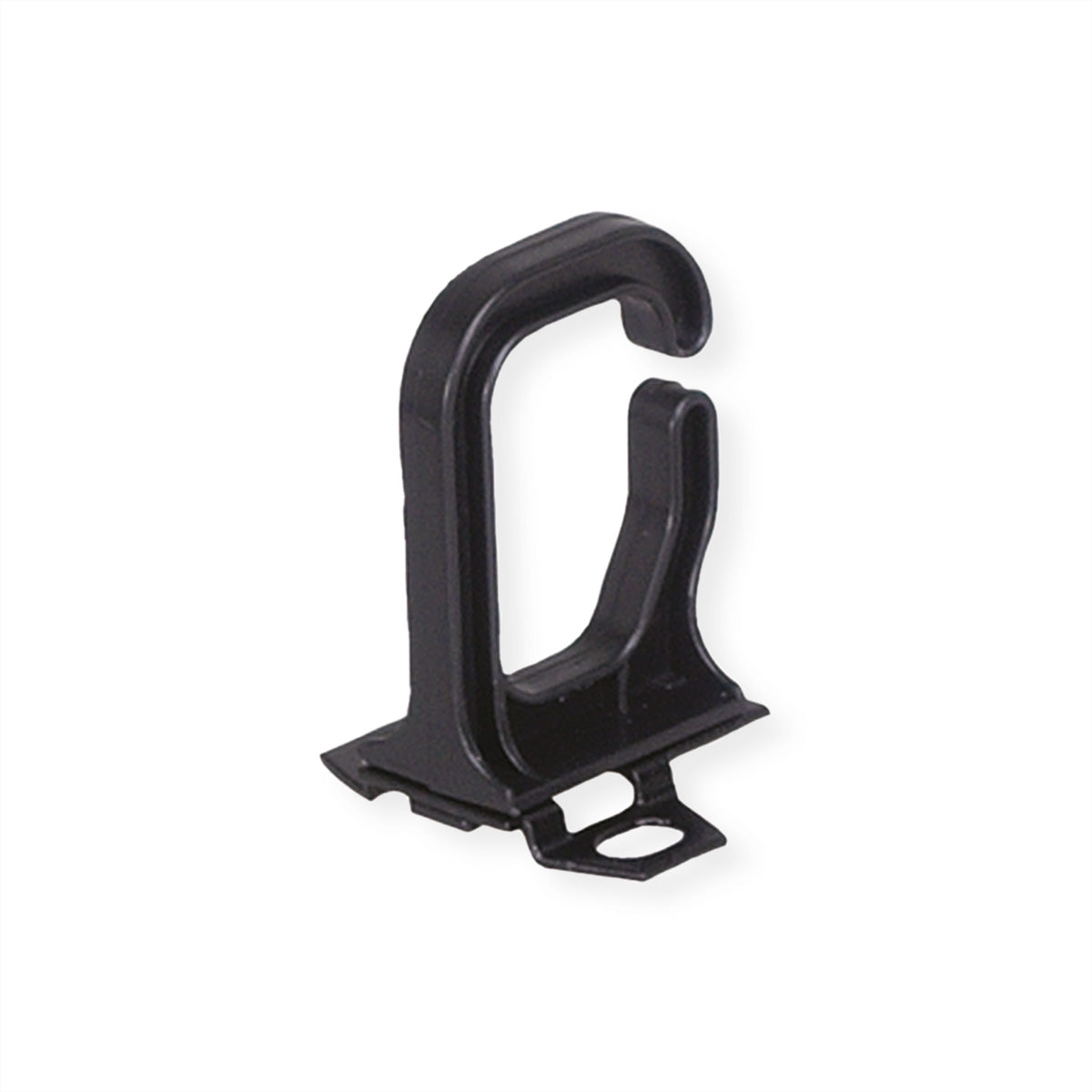 Conteg VO-P2-40/50 – Kabelöse – 19" Rack, 1U, 40×50 mm, Schwarz