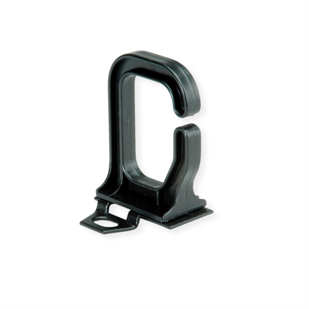 Conteg VO-P2-40/50 – Kabelöse – 19" Rack, 1U, 40×50 mm, Schwarz