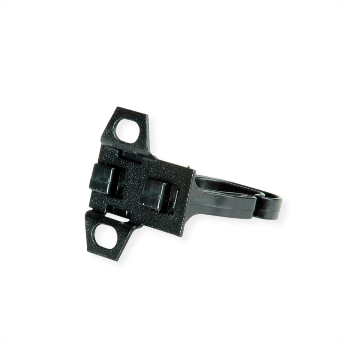 Conteg VO-P2-40/50 – Kabelöse – 19" Rack, 1U, 40×50 mm, Schwarz