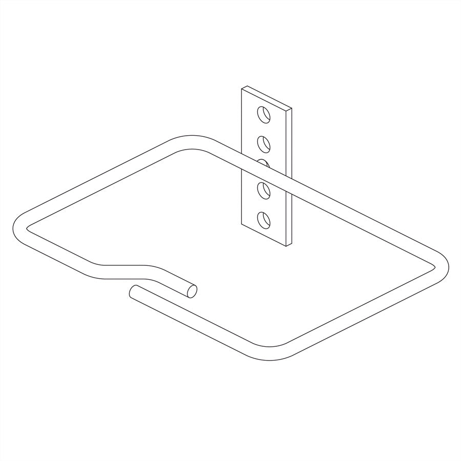 Conteg 140×100 mm – Kabelöse – 19" Rack, 1U, 10 Stk., silberfarben