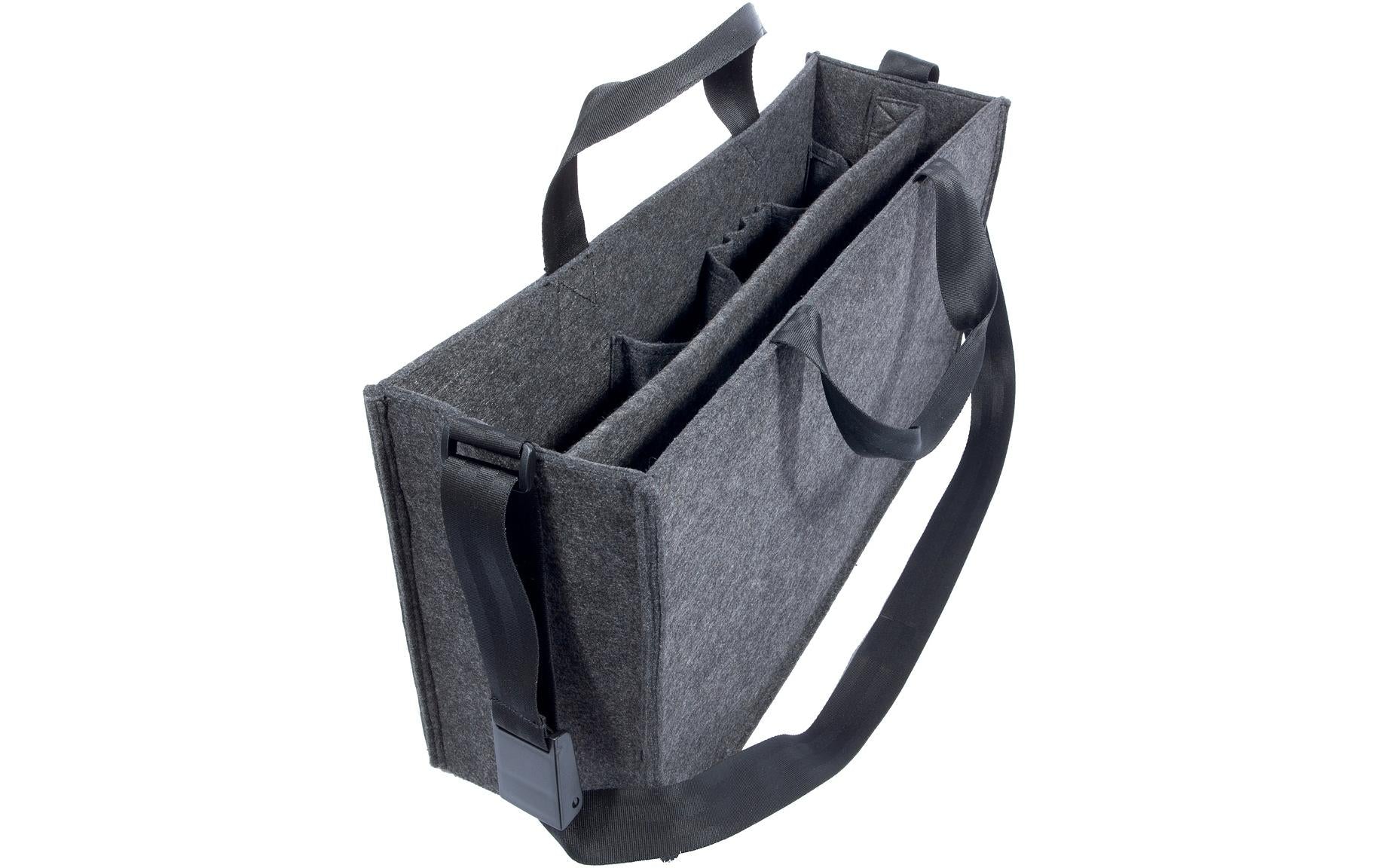 Sigel Desk-Sharing-Tasche – für Notebooks bis 17,3", Filz, Grau