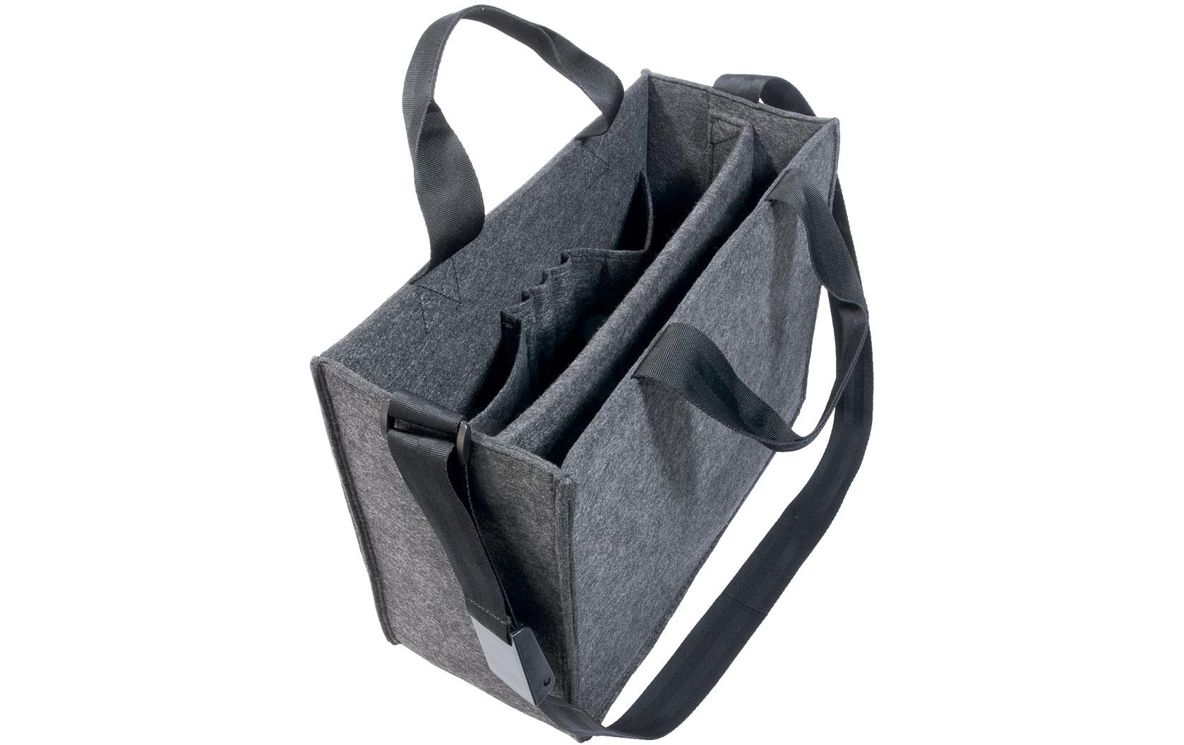 Sigel Desk-Sharing-Tasche – für Notebooks bis 14", Filz, Grau
