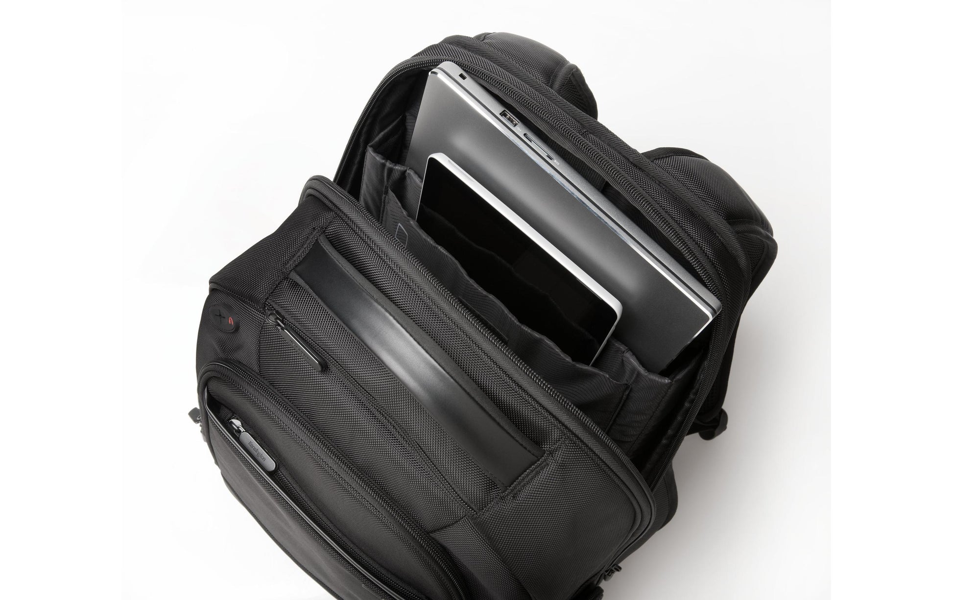 Kensington Notebook-Rucksack Contour 2.0 17 PRO – 29 l, wasserfest, Polyester – schwarz, 394 × 495 × 242 mm