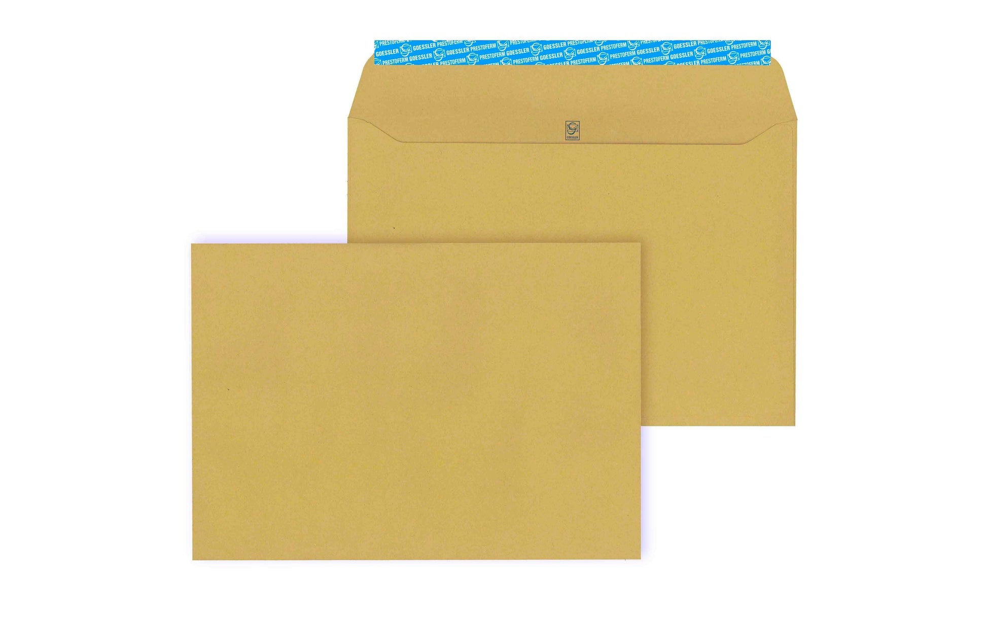 Goessler Couvert B4, ohne Fenster, selbstklebend, braun, 120 g/m² – 250 Stk.