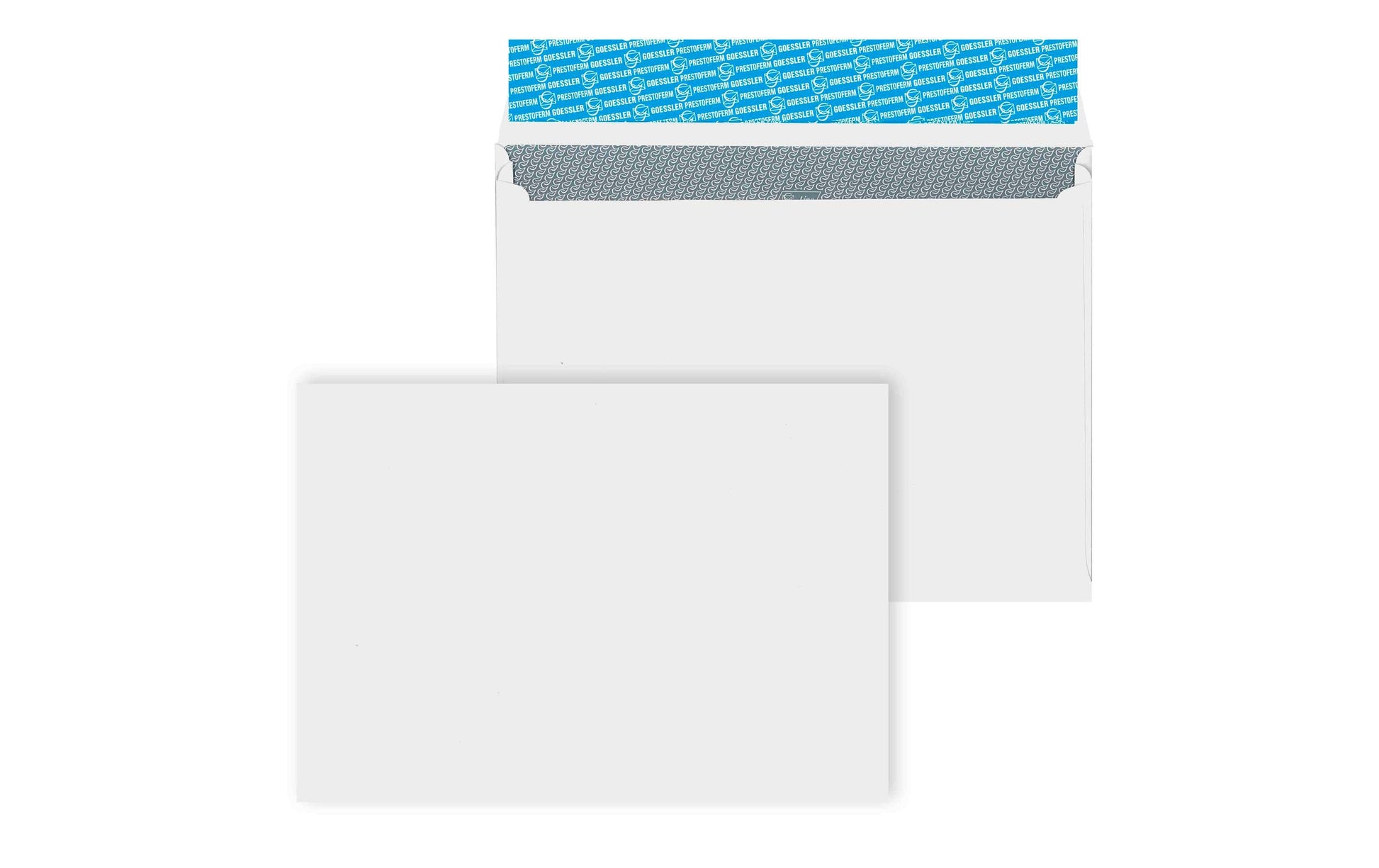 Goessler Seitenfaltentasche C4, ohne Fenster, selbstklebend, weiss, 120 g/m² – 100 Stk.
