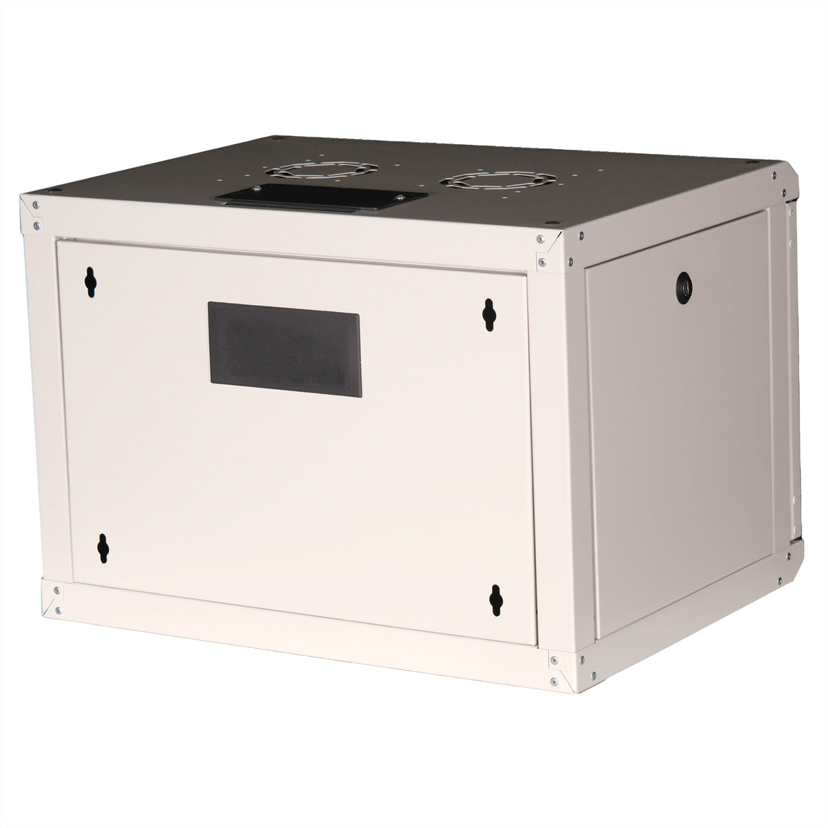 ROLINE Pro – 19" Wandverteiler 7U, IP20, abschliessbar, 600 × 450 × 418 mm, lichtgrau