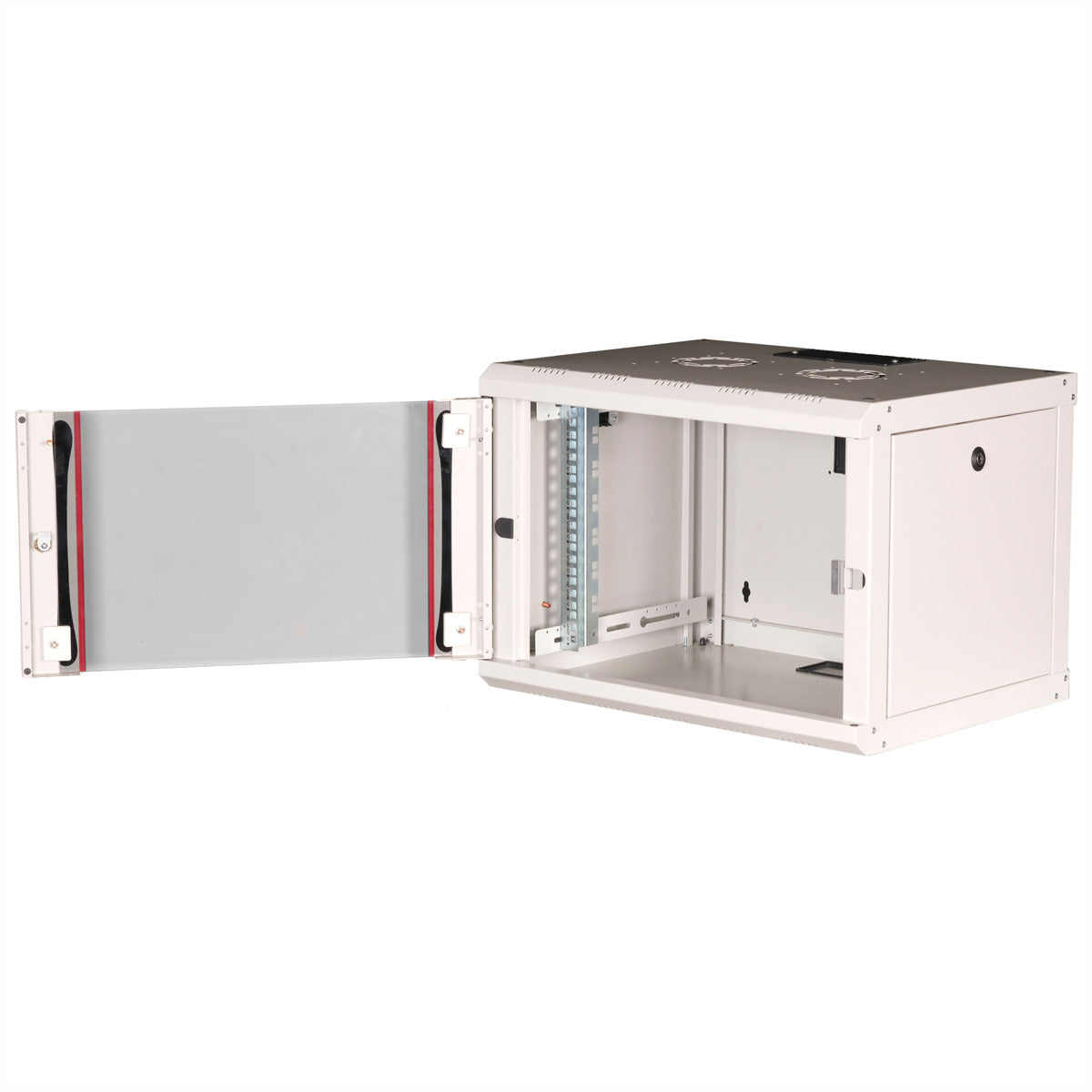 ROLINE Pro – 19" Wandverteiler 7U, IP20, abschliessbar, 600 × 450 × 418 mm, lichtgrau
