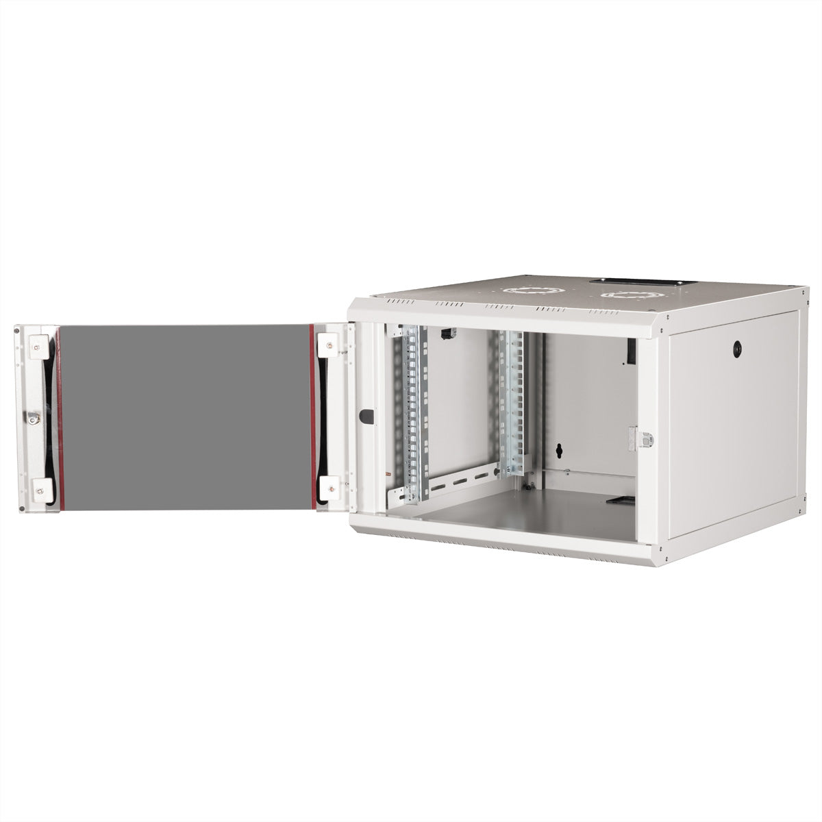 ROLINE Pro – 19" Wandverteiler 7U, IP20, abschliessbar, 600 × 600 × 418 mm, lichtgrau