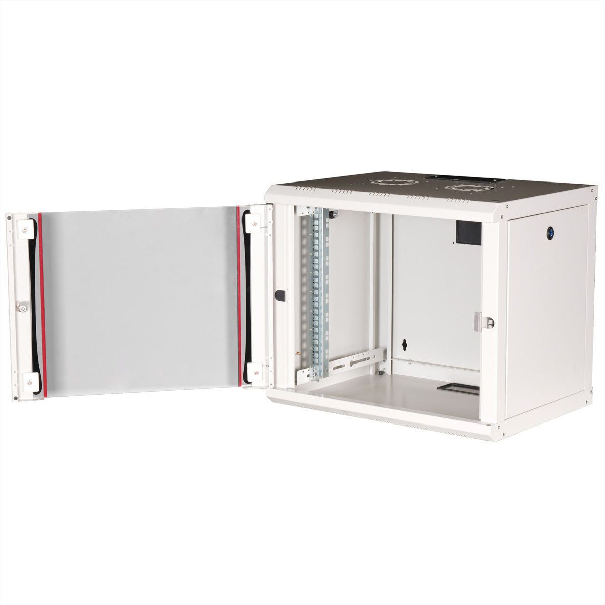 ROLINE Pro 9 – 19" Wandverteiler 9U, IP20, abschliessbar, 600 × 450 × 505 mm, lichtgrau, Stahl