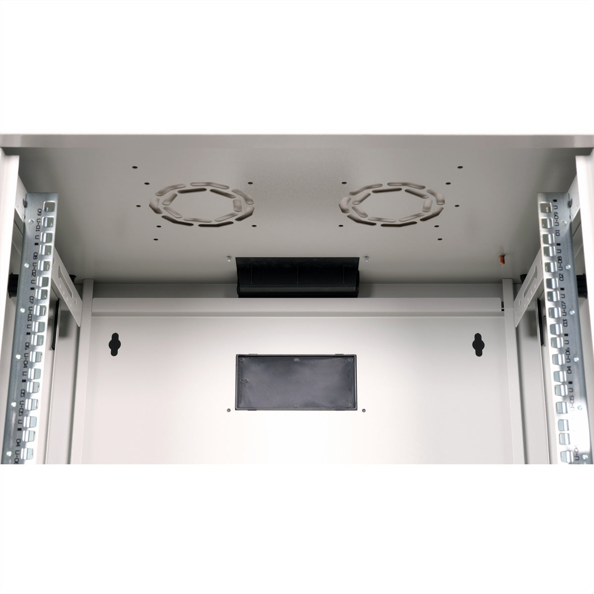 ROLINE Pro 9 – 19" Wandverteiler 9U, IP20, abschliessbar, 600 × 450 × 505 mm, lichtgrau, Stahl