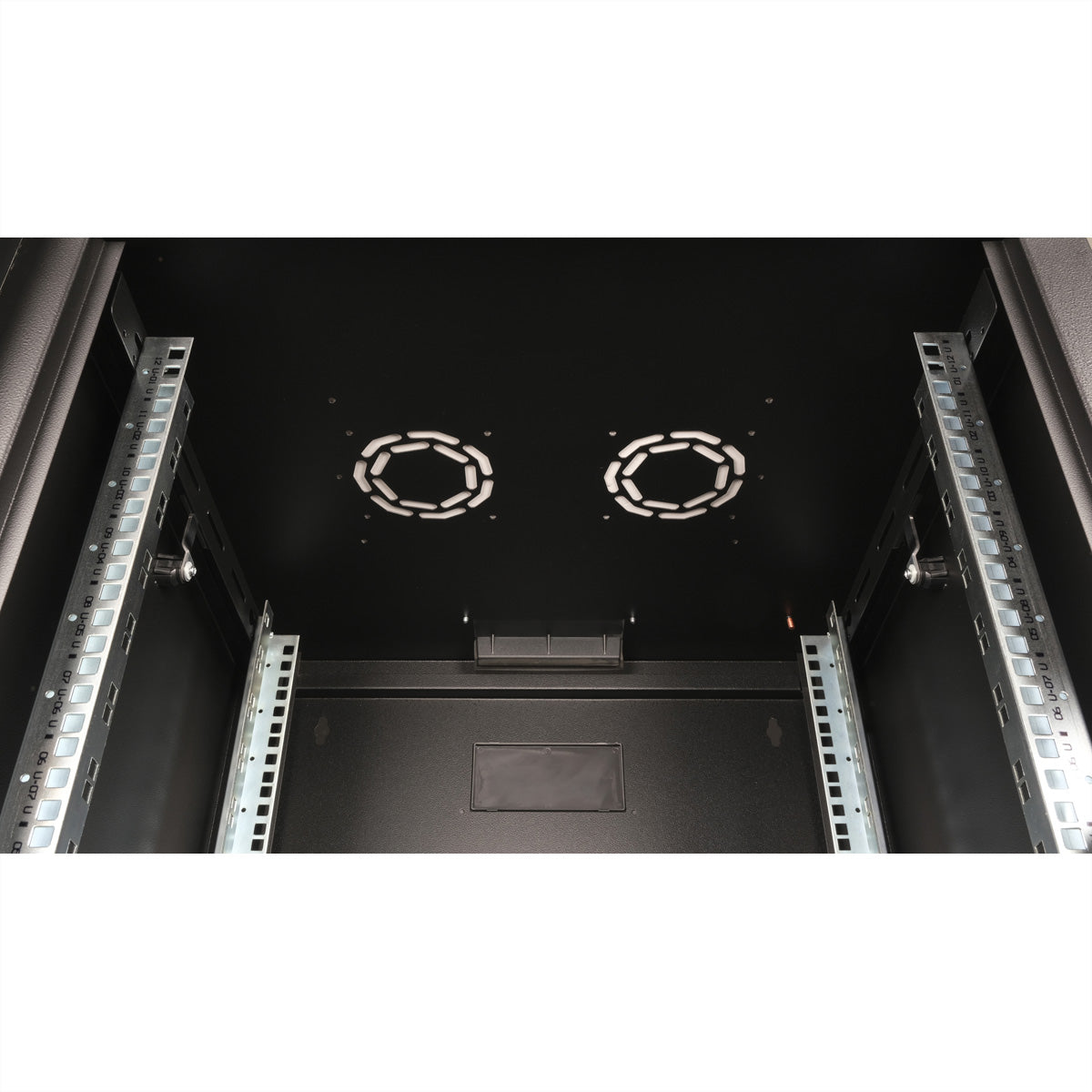 ROLINE Pro – 19" Wandverteiler 12U, IP20, abschliessbar, 600 × 600 × 640 mm, schwarz, Stahl