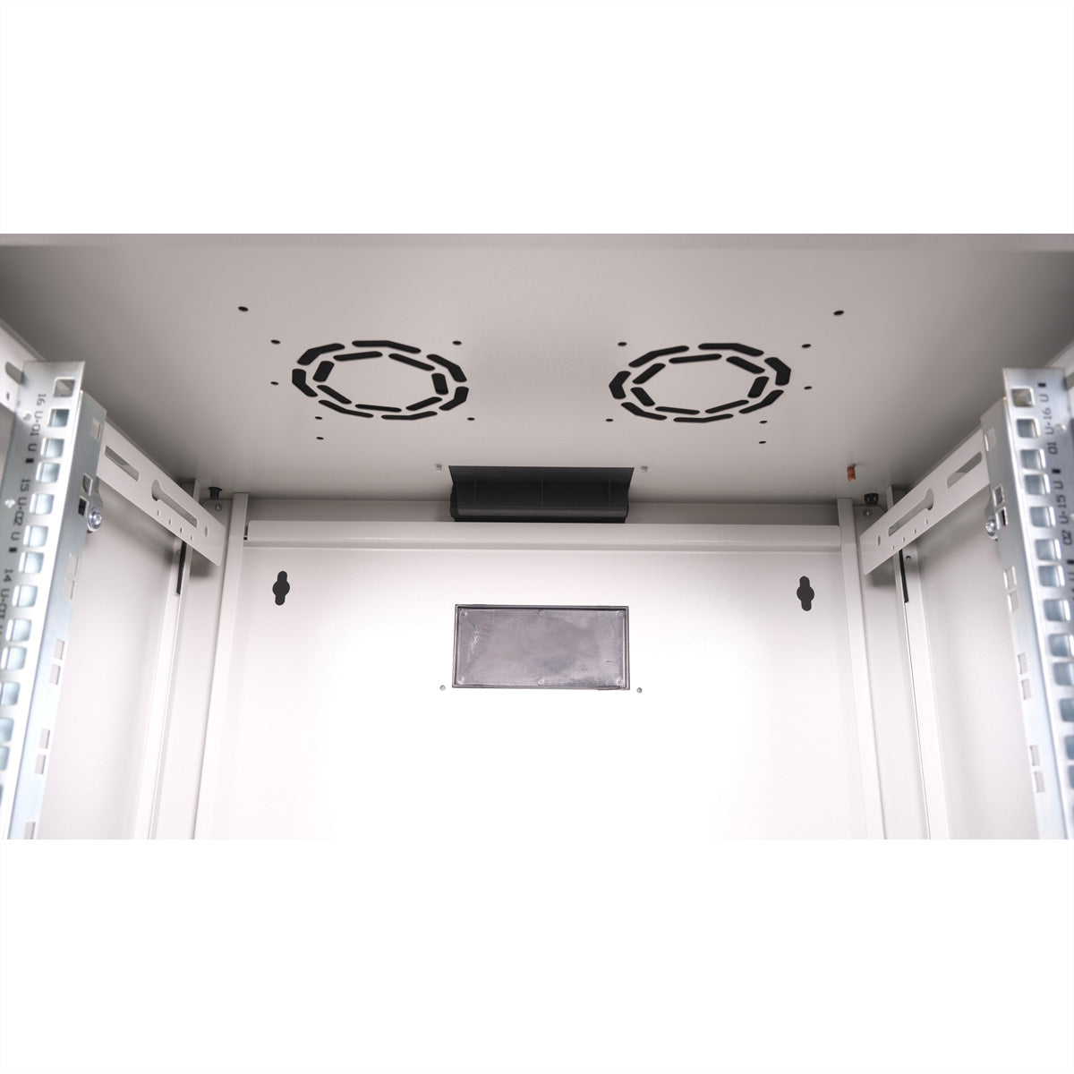 ROLINE Pro – 19" Wandverteiler 16U, IP20, abschliessbar, 600 × 450 × 818 mm, lichtgrau, Stahl