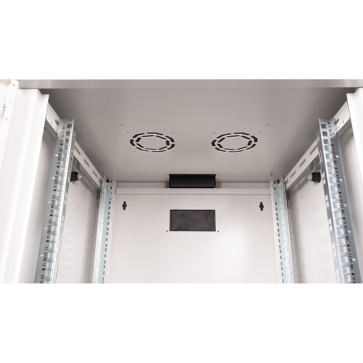 ROLINE Pro – 19" Wandverteiler 16U, IP20, abschliessbar, 600 × 600 × 818 mm, lichtgrau, Stahl