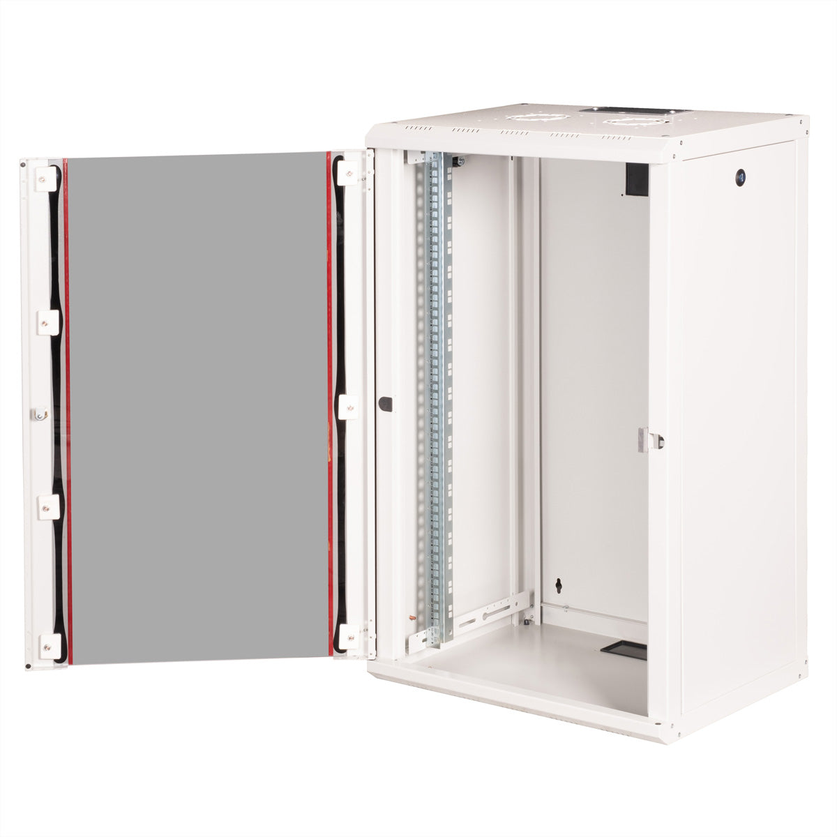 ROLINE Pro – 19" Wandverteiler 20U, IP20, abschliessbar, 450 × 600 × 996 mm, lichtgrau, Stahl