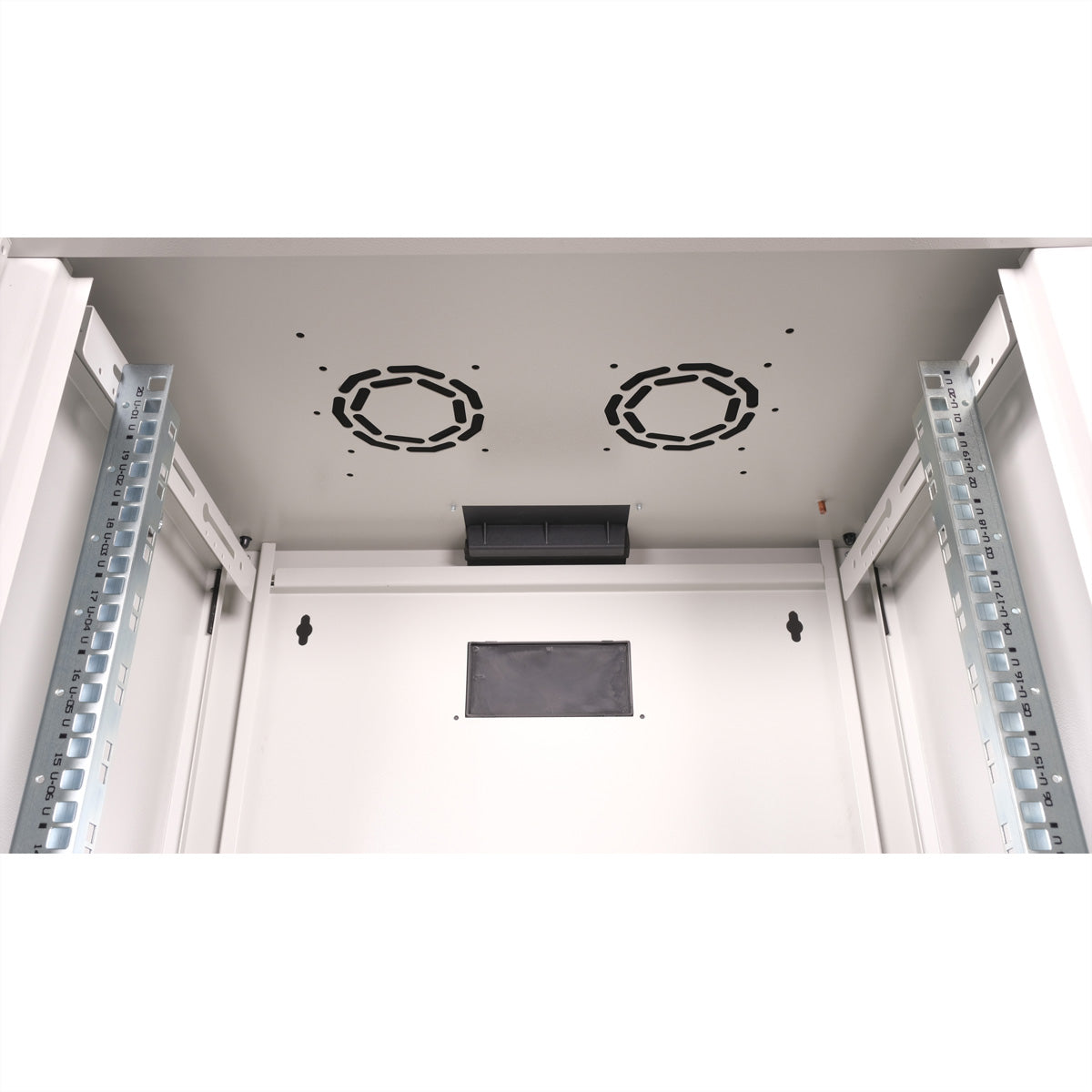 ROLINE Pro – 19" Wandverteiler 20U, IP20, abschliessbar, 450 × 600 × 996 mm, lichtgrau, Stahl